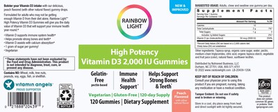 Foto 6 | Suplemento Rainbow Light Vitamina Dde 120 Gomitas-Venta Internacional