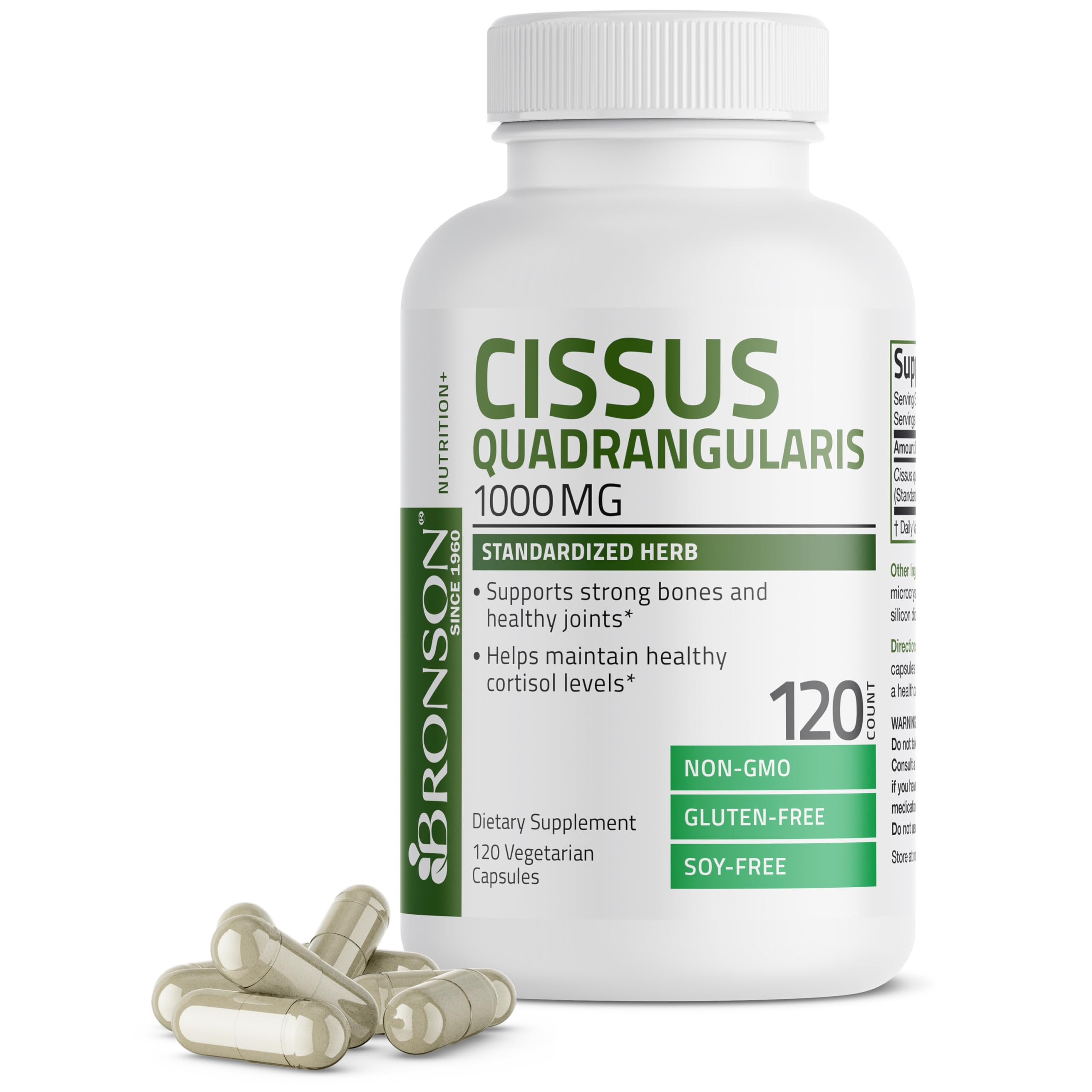 Foto 1 | Suplemento de Extracto de Bronson Cissus Quadrangularis 1000 mg 120 Cápsulas - Venta Internacional