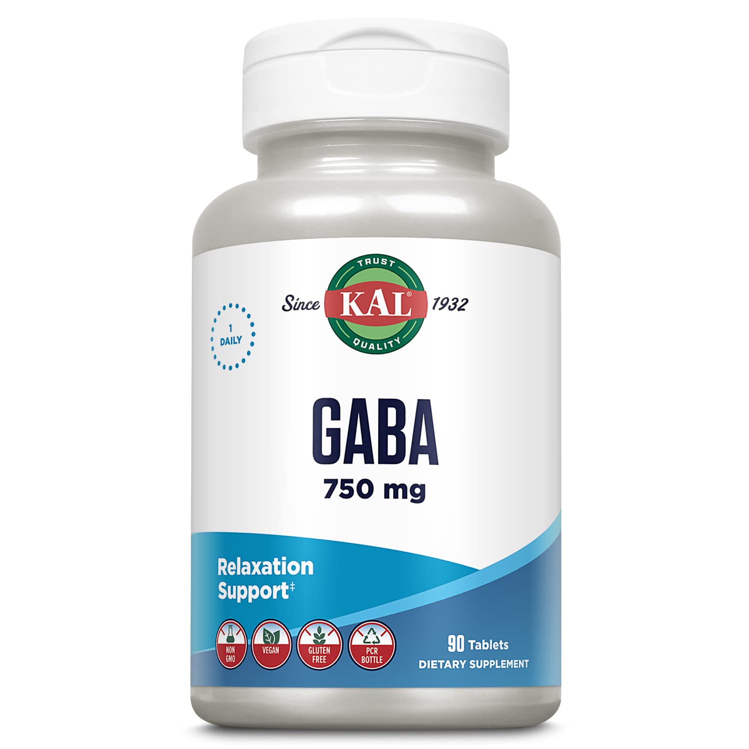 Foto 2 pulgar | Suplemento Kal Gaba Relaxation Support 90 Tabletas - Venta Internacional