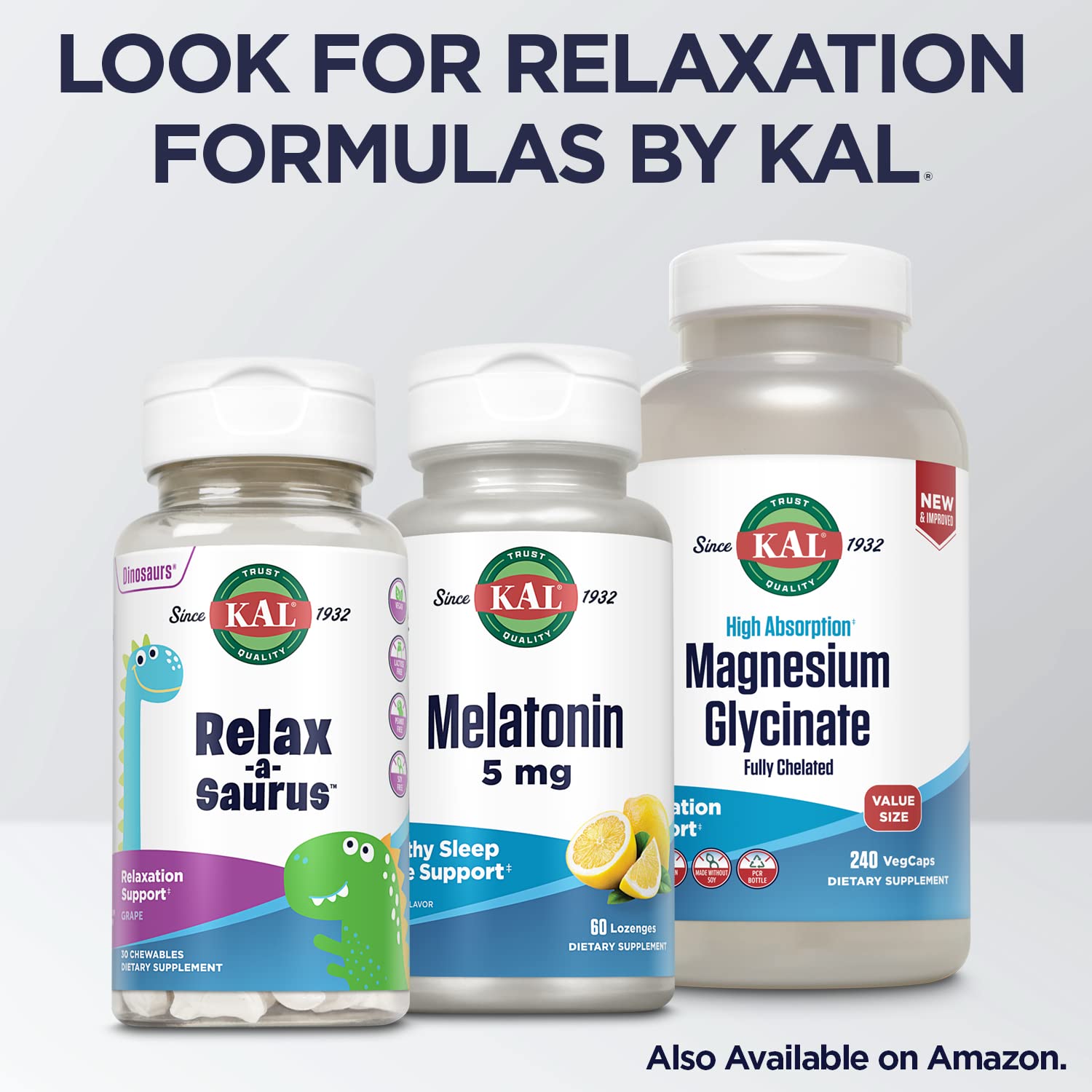 Foto 8 pulgar | Suplemento Kal Gaba Relaxation Support 90 Tabletas - Venta Internacional