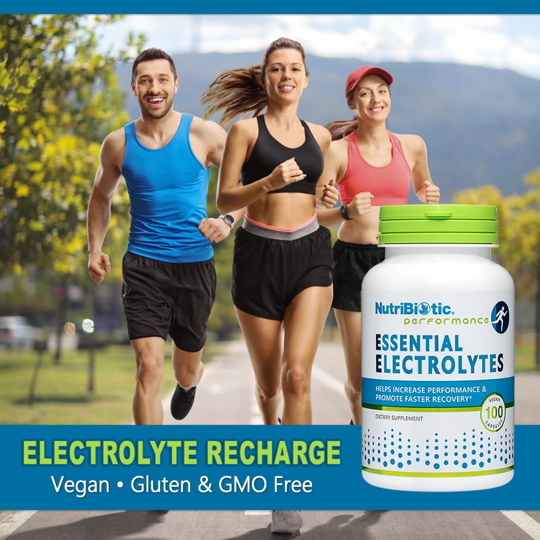 Foto 7 pulgar | Suplemento Nutribiotic Essential Electrolytes 100 Cápsulas - Venta Internacional.