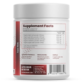 Foto 6 | Polvo De Fruta Orgánica Supplement Layer Origin Simple Reds - Venta Internacional.