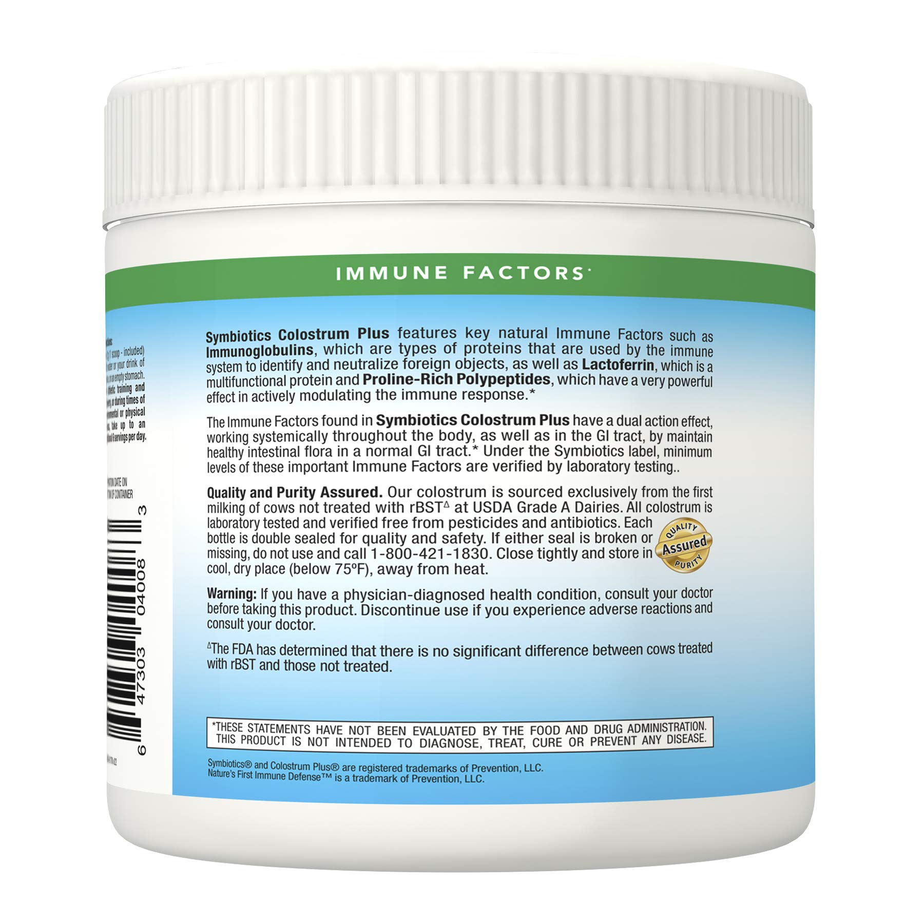 Foto 4 pulgar | Suplemento Symbiotics Colostrum Plus Powder 180 G Immunity - Venta Internacional.