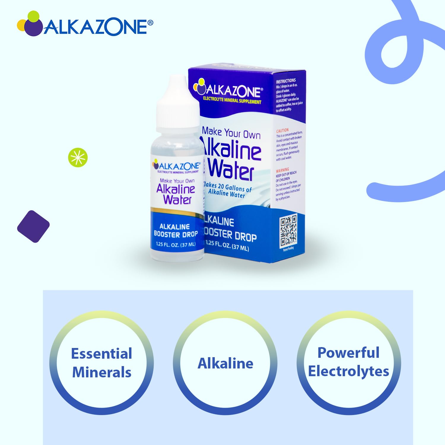 Foto 5 pulgar | Alkaline Booster Drop Alkazone 37 Ml (2 Paquetes) Hace Agua Alcalina - Venta Internacional.