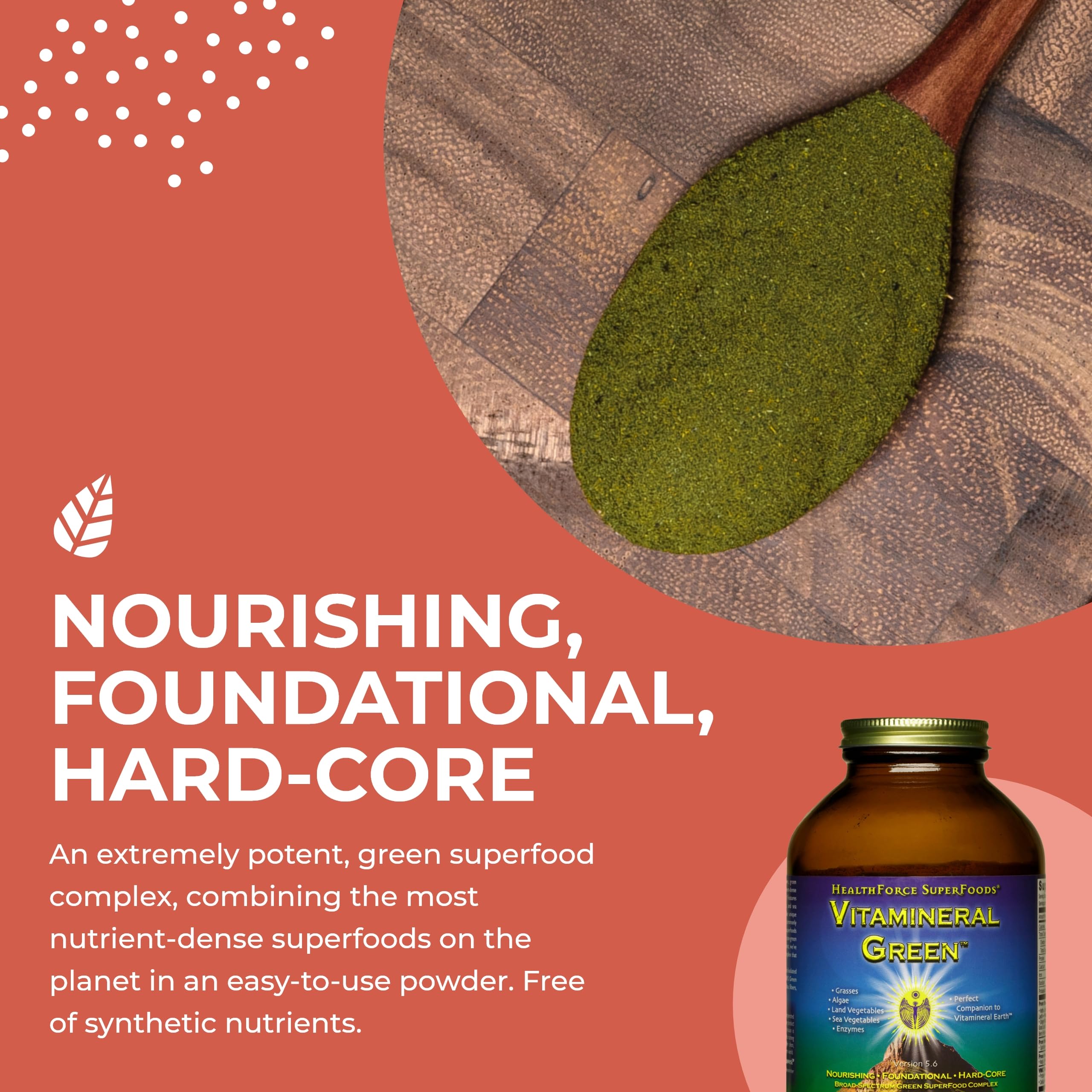 Foto 5 pulgar | Suplemento Mineral Healthforce Superfoods Vitamineral Green 300 G - Venta Internacional.