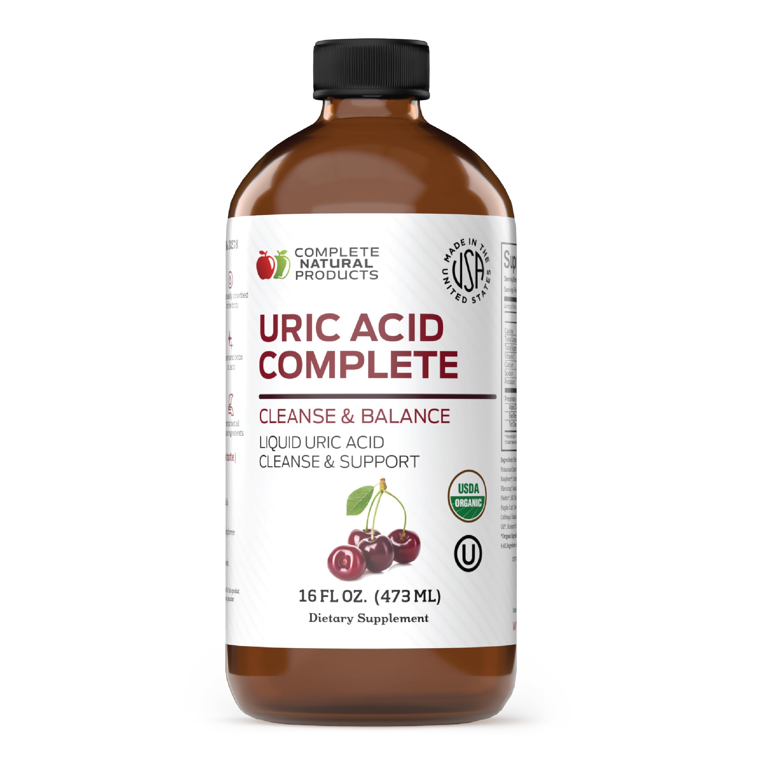 Foto 2 pulgar | Suplemento De Ácido Úrico Complete Natural Products 480 Ml - Venta Internacional.