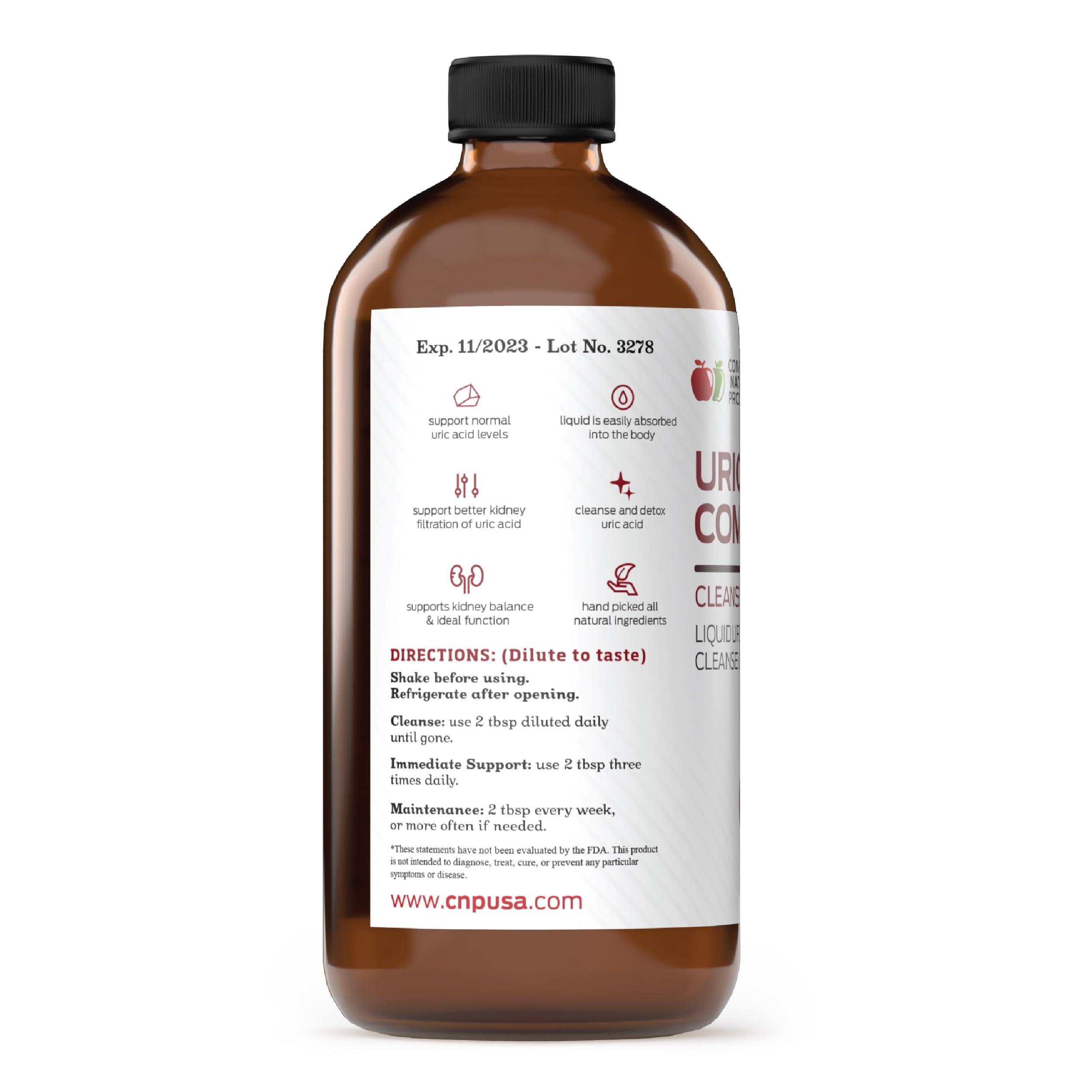 Foto 3 pulgar | Suplemento De Ácido Úrico Complete Natural Products 480 Ml - Venta Internacional.