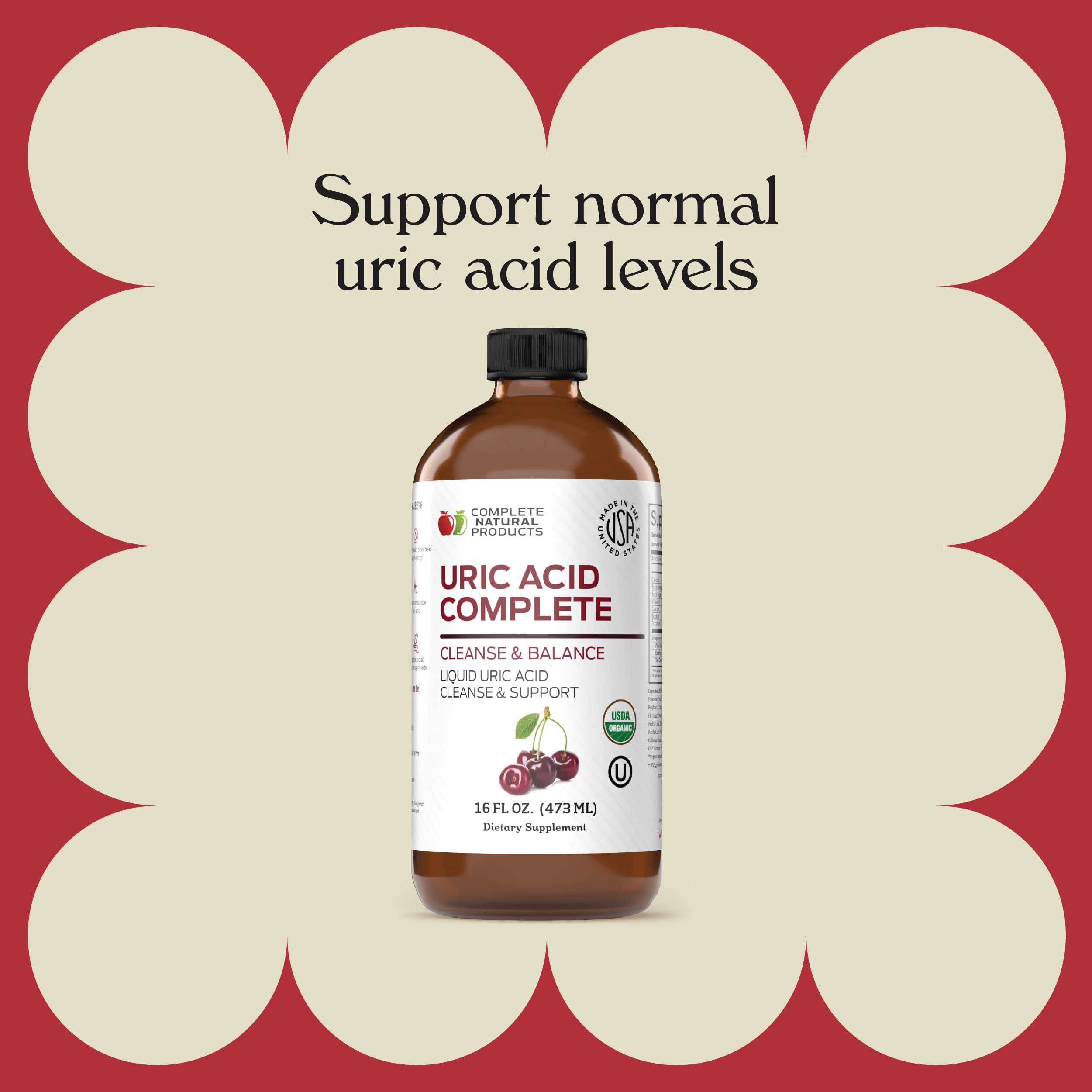 Foto 5 pulgar | Suplemento De Ácido Úrico Complete Natural Products 480 Ml - Venta Internacional.