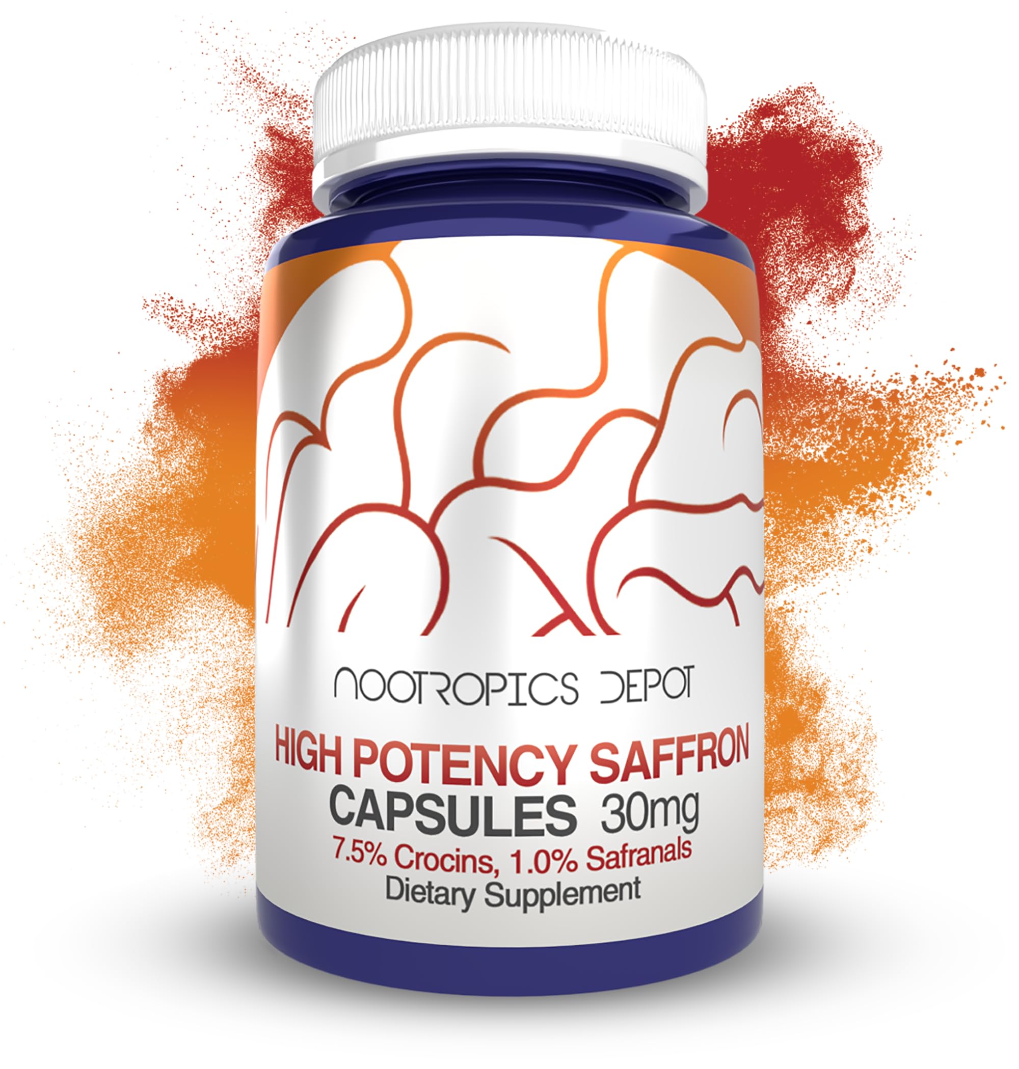 Foto 2 pulgar | Suplemento Nootropics Depot De Extracto De Azafrán 30 Mg 60 Cápsulas - Venta Internacional.