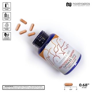 Foto 3 | Suplemento Nootropics Depot De Extracto De Azafrán 30 Mg 60 Cápsulas - Venta Internacional.
