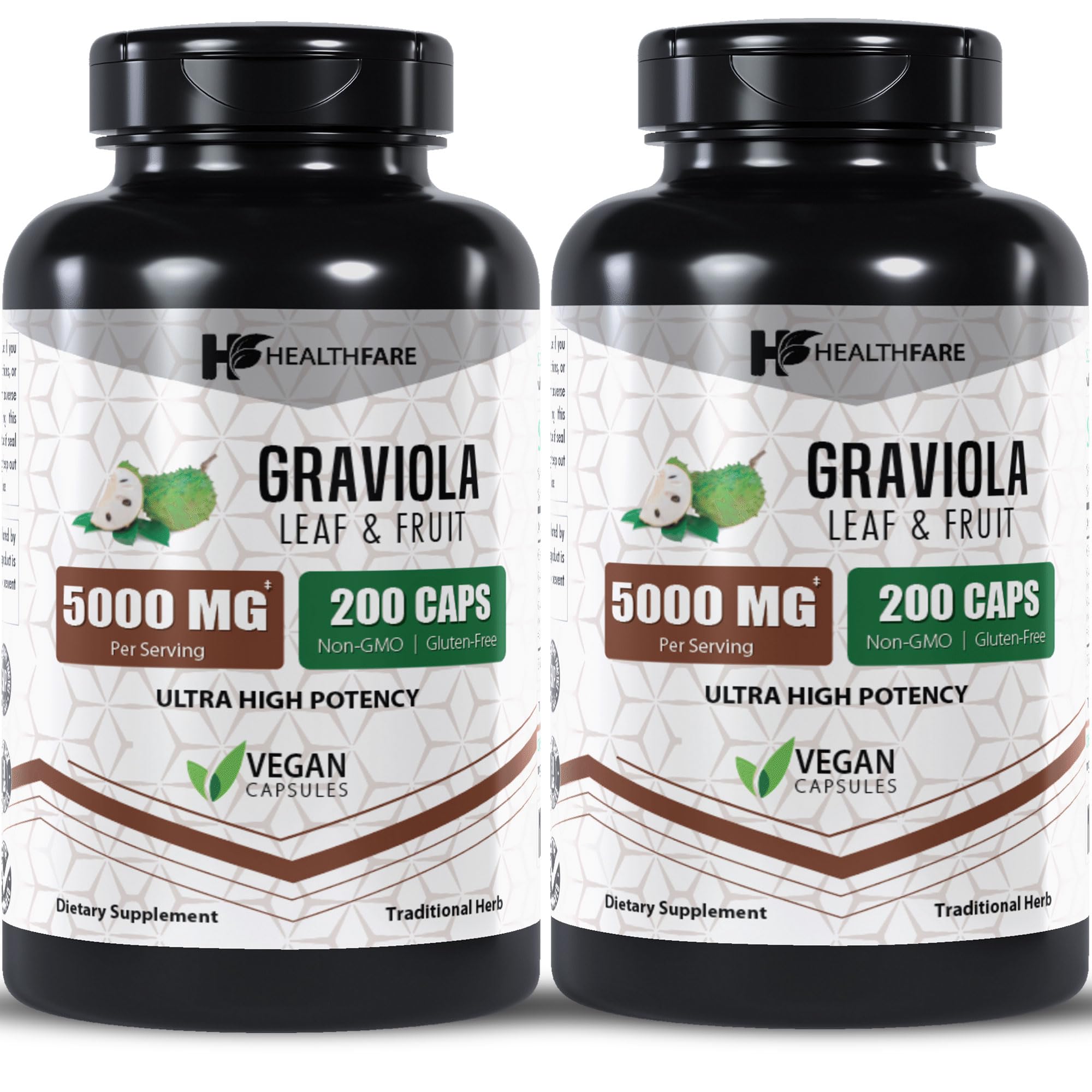 Foto 2 pulgar | Cápsulas De Extracto De Graviola Supplement Healthfare 5000 Mg X200 - Venta Internacional.