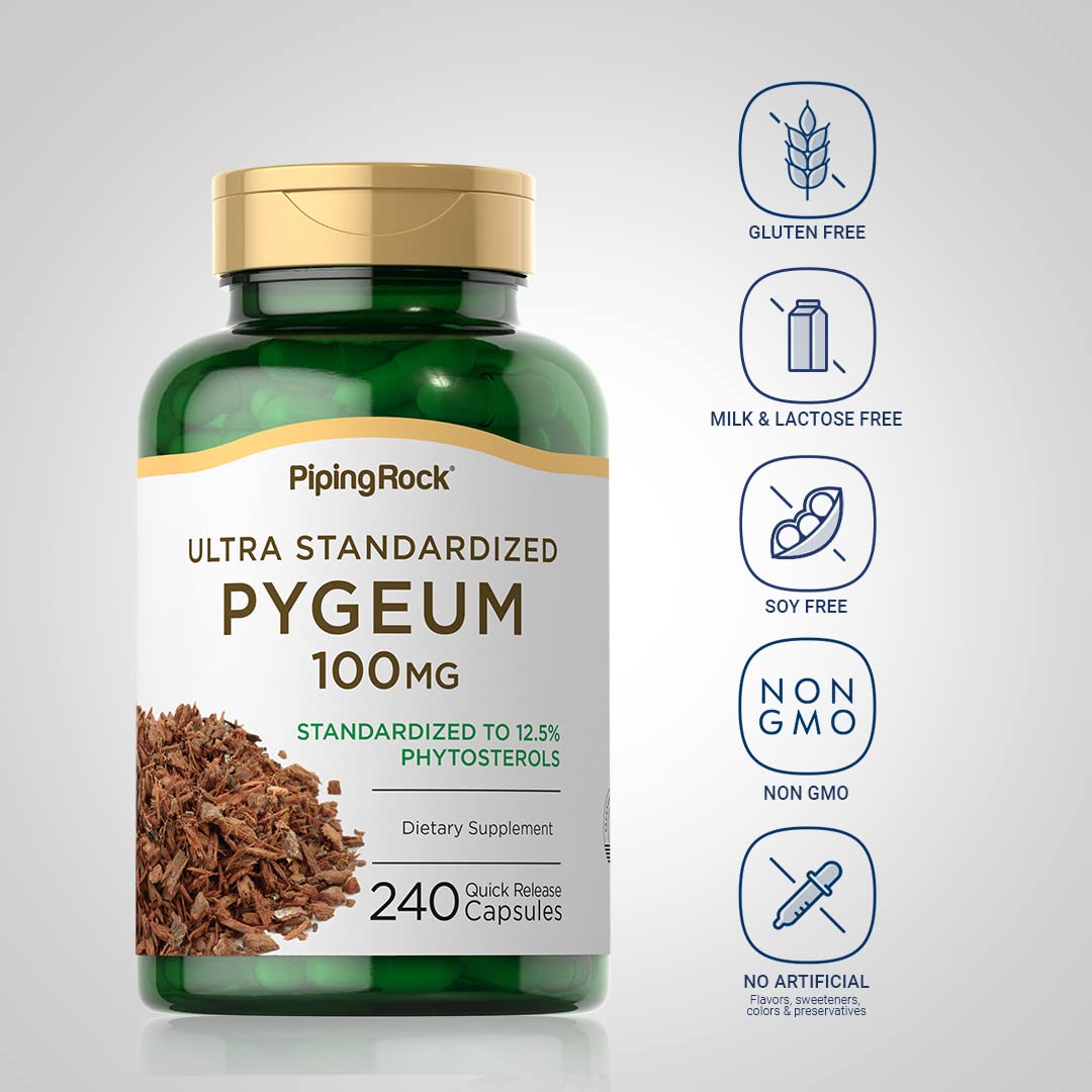 Foto 4 pulgar | Suplemento Piping Rock Pygeum 100 Mg 240 Cápsulas - Venta Internacional.