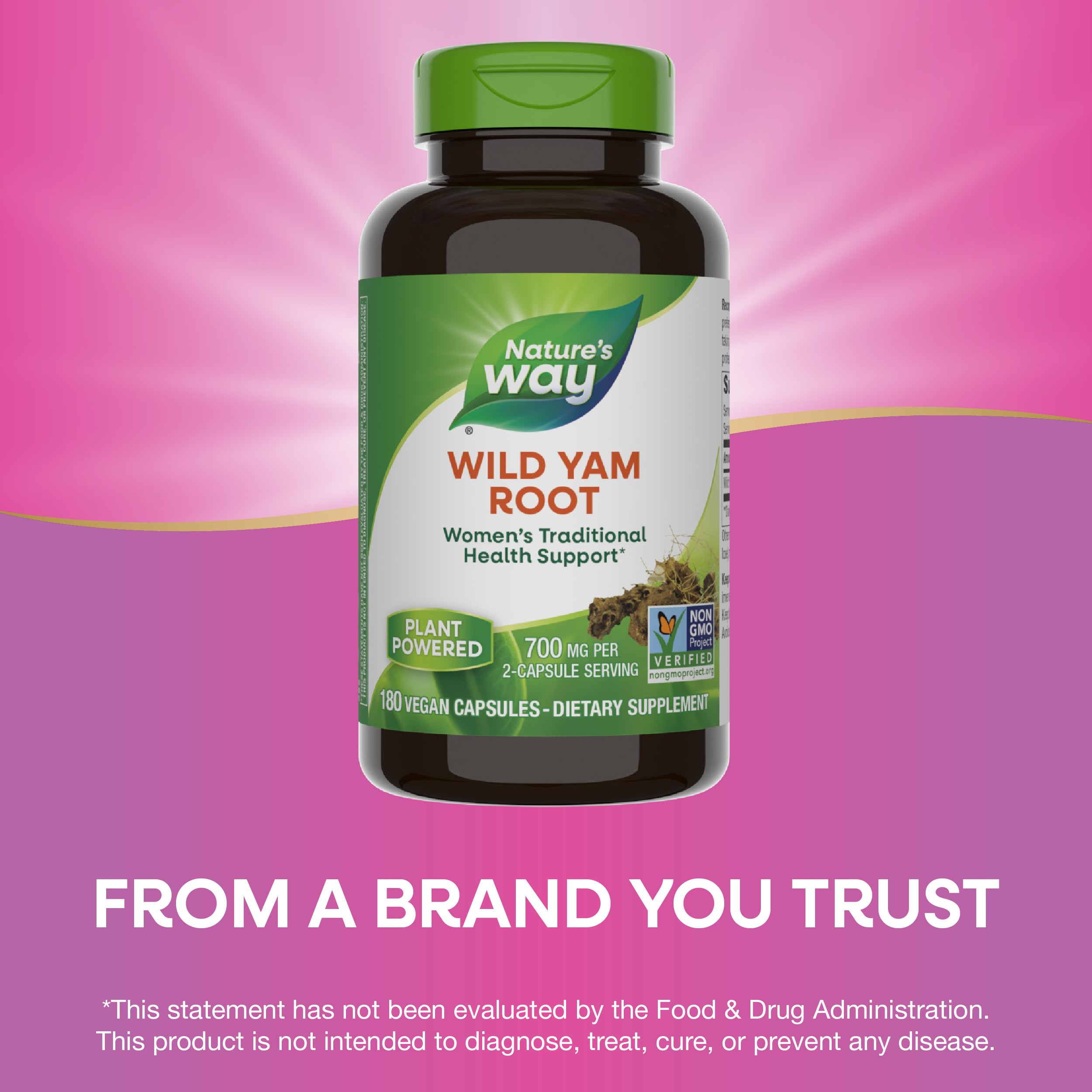 Foto 6 pulgar | Suplemento Nature's Way Wild Yam Root 180 Cápsulas Veganas - Venta Internacional.