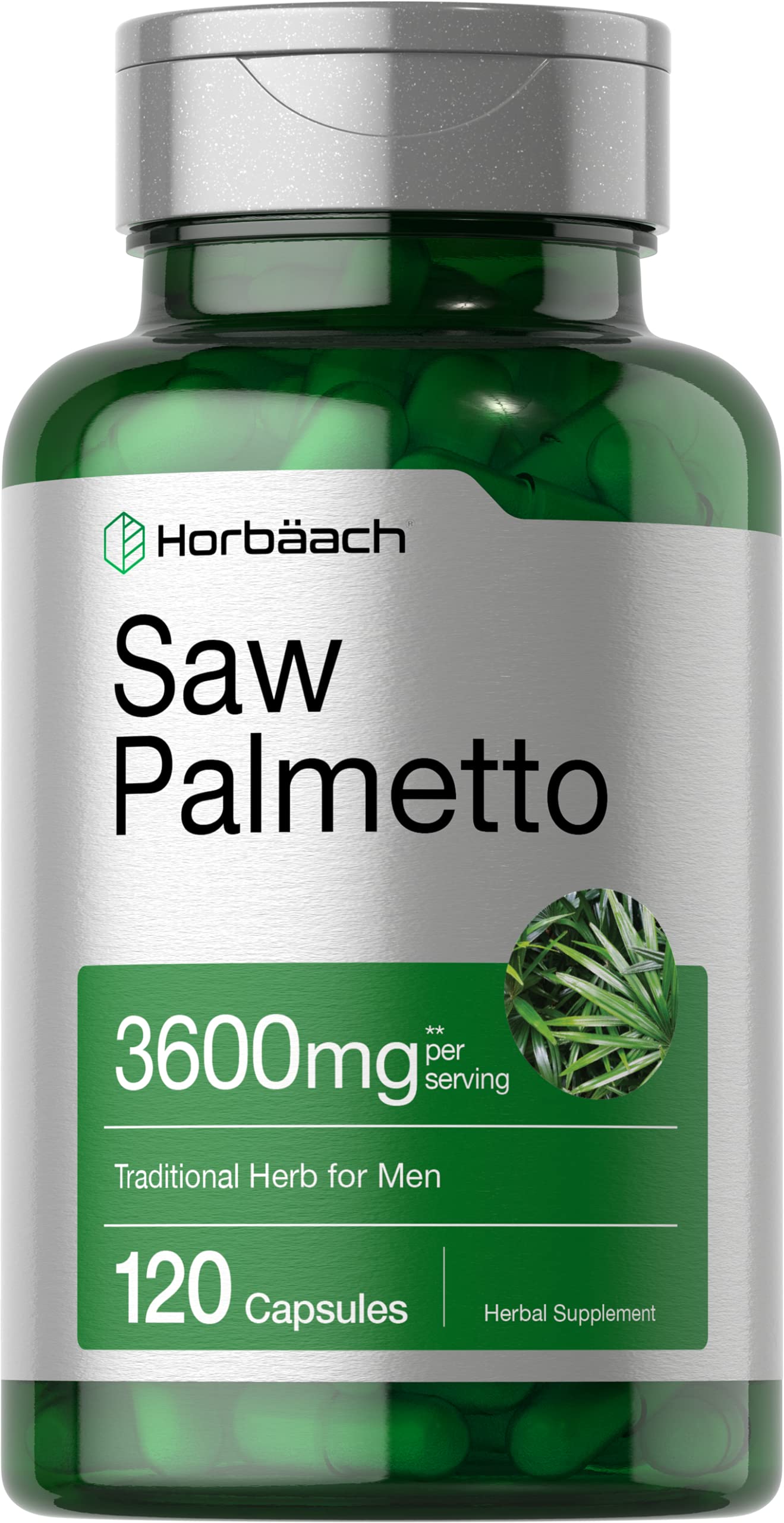 Suplemento De Extracto De Palma Enana Americana De Horbäach 120 Cápsulas - Venta Internacional.