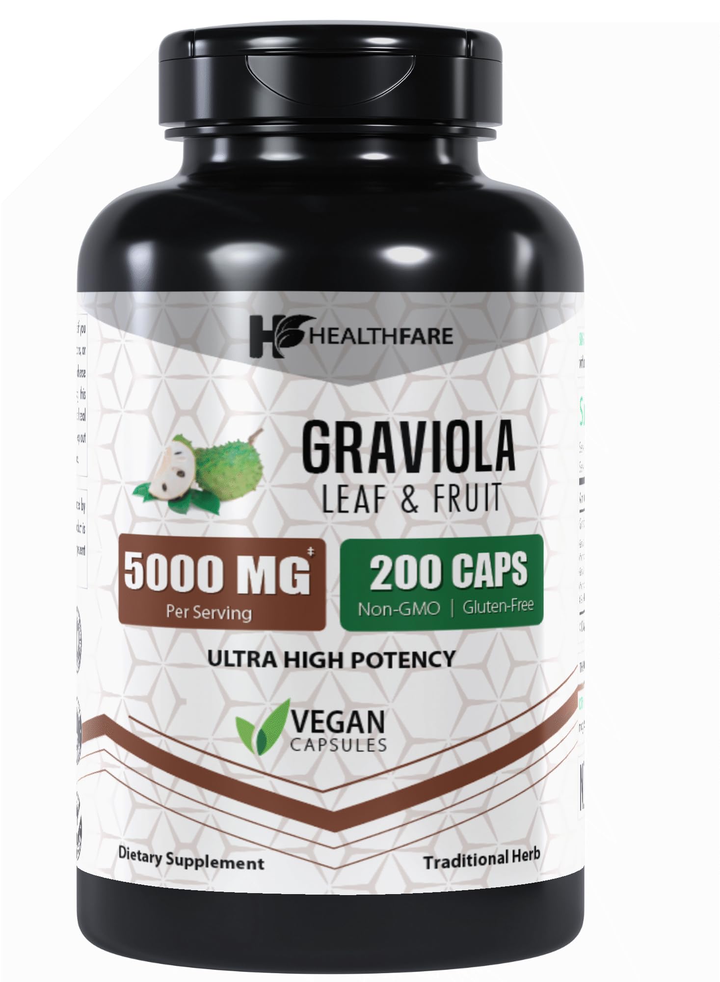 Foto 2 pulgar | Cápsulas De Extracto De Graviola Supplement Healthfare 5000 Mg 200 Ml - Venta Internacional.