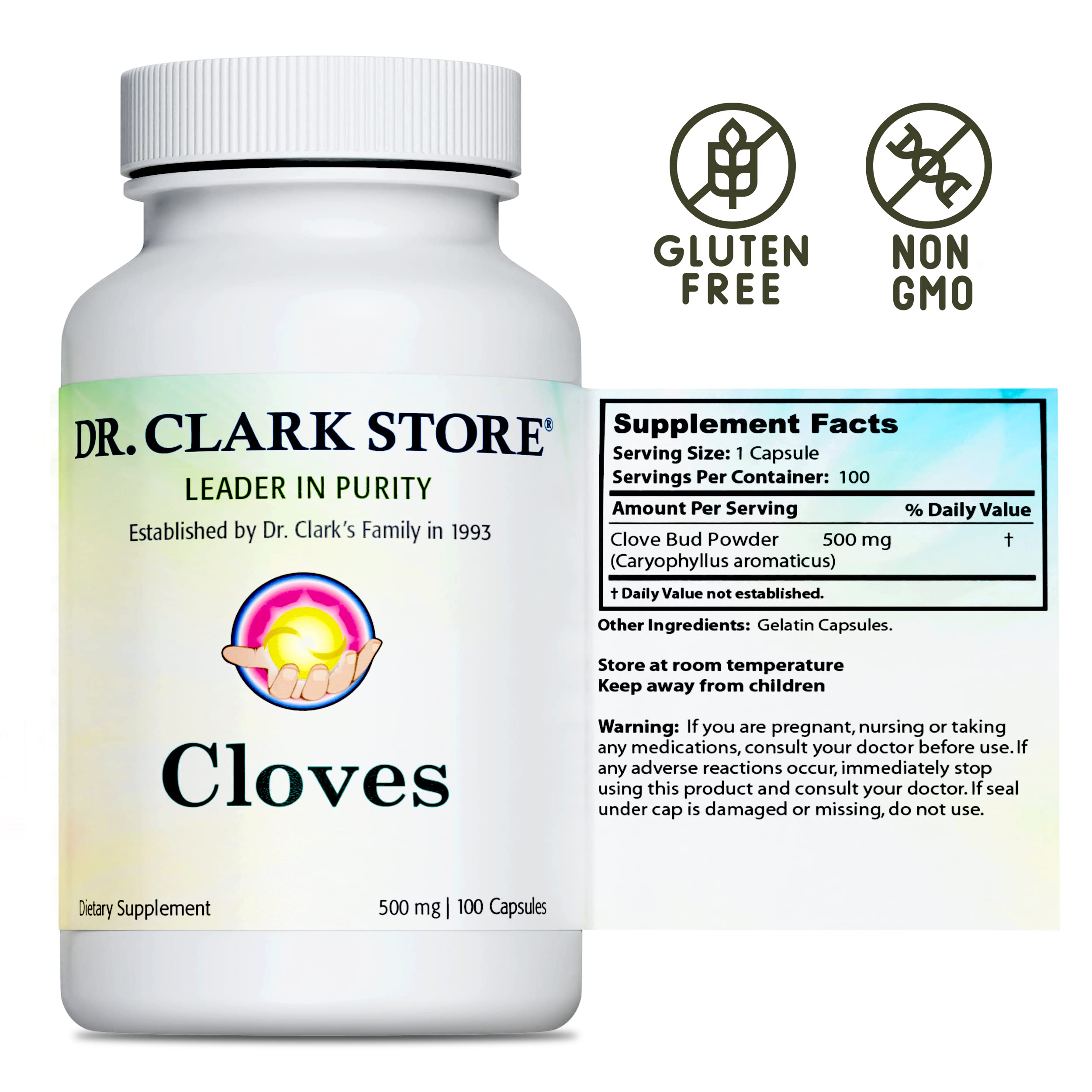 Foto 5 | Suplemento Sanitario Dr. Clark Cloves 500 Mg 100 Cápsulas - Venta Internacional.