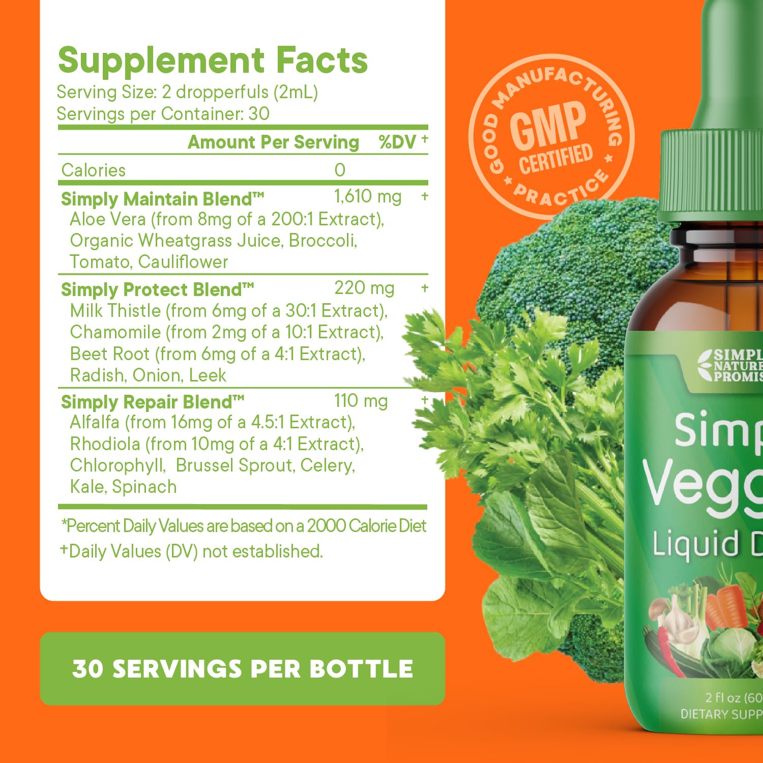 Foto 5 pulgar | Complementa Las Gotas De Frutas Y Verduras Simply Nature's Promise - Venta Internacional.