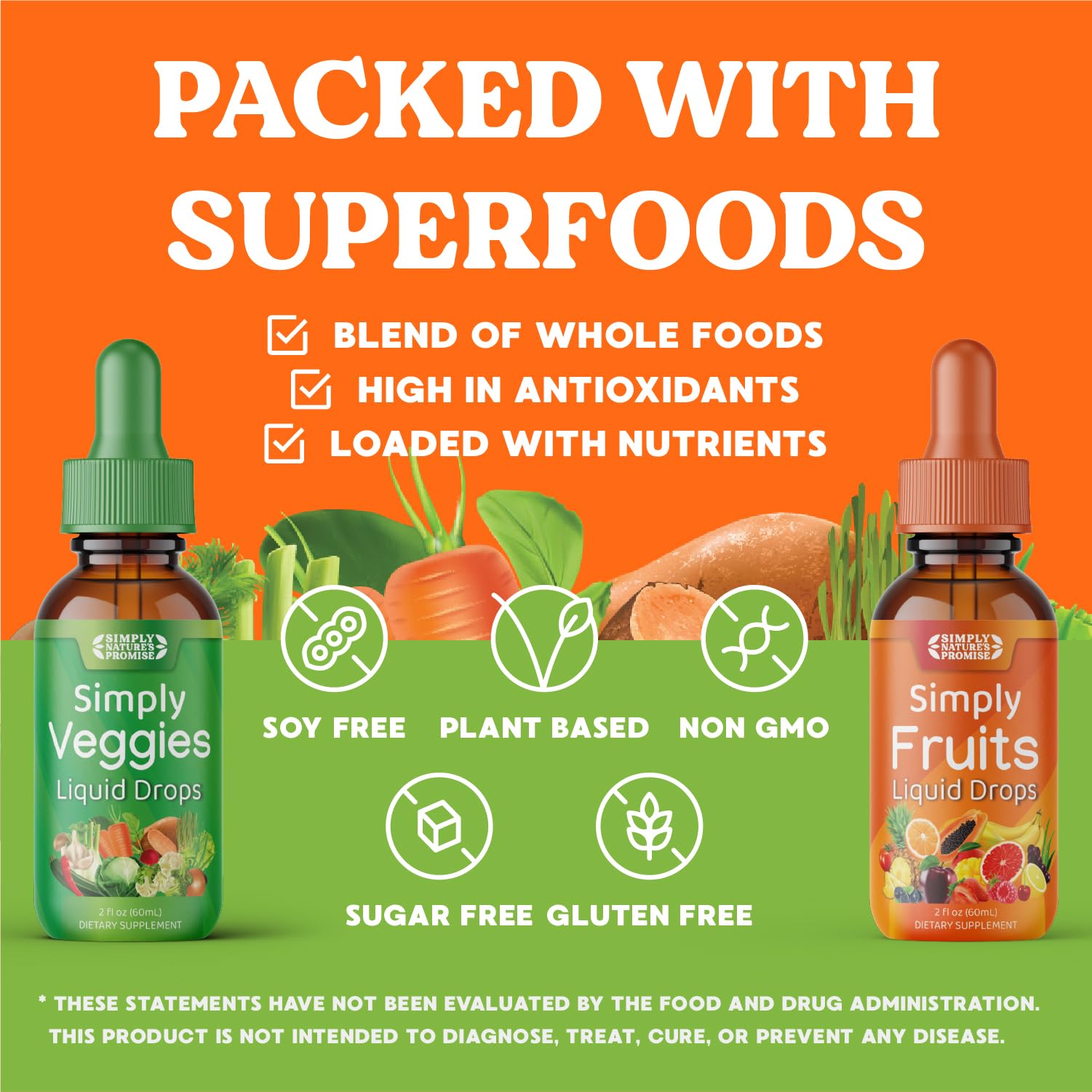 Foto 5 | Complementa Las Gotas De Frutas Y Verduras Simply Nature's Promise - Venta Internacional.