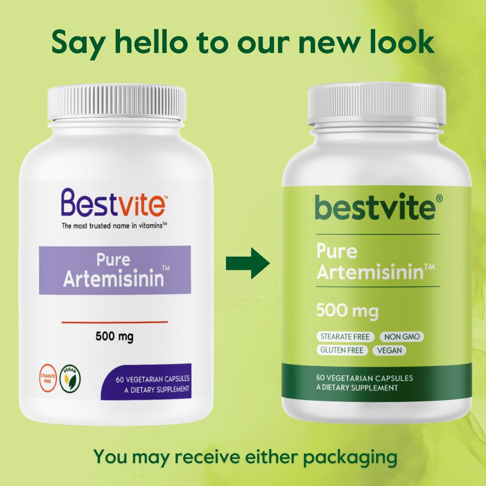 Foto 4 pulgar | Suplemento Bestvite Artemisinina 500 Mg 60 Cápsulas Veganas - Venta Internacional.