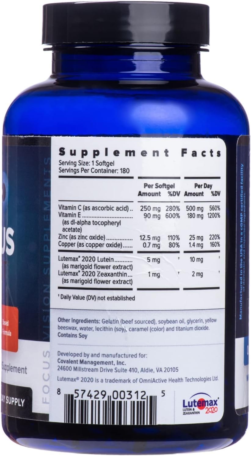 Foto 3 pulgar | Suplemento De Vitaminas Y Minerales Para Ojos Focus Select Areds2 360 Unidades - Venta Internacional.