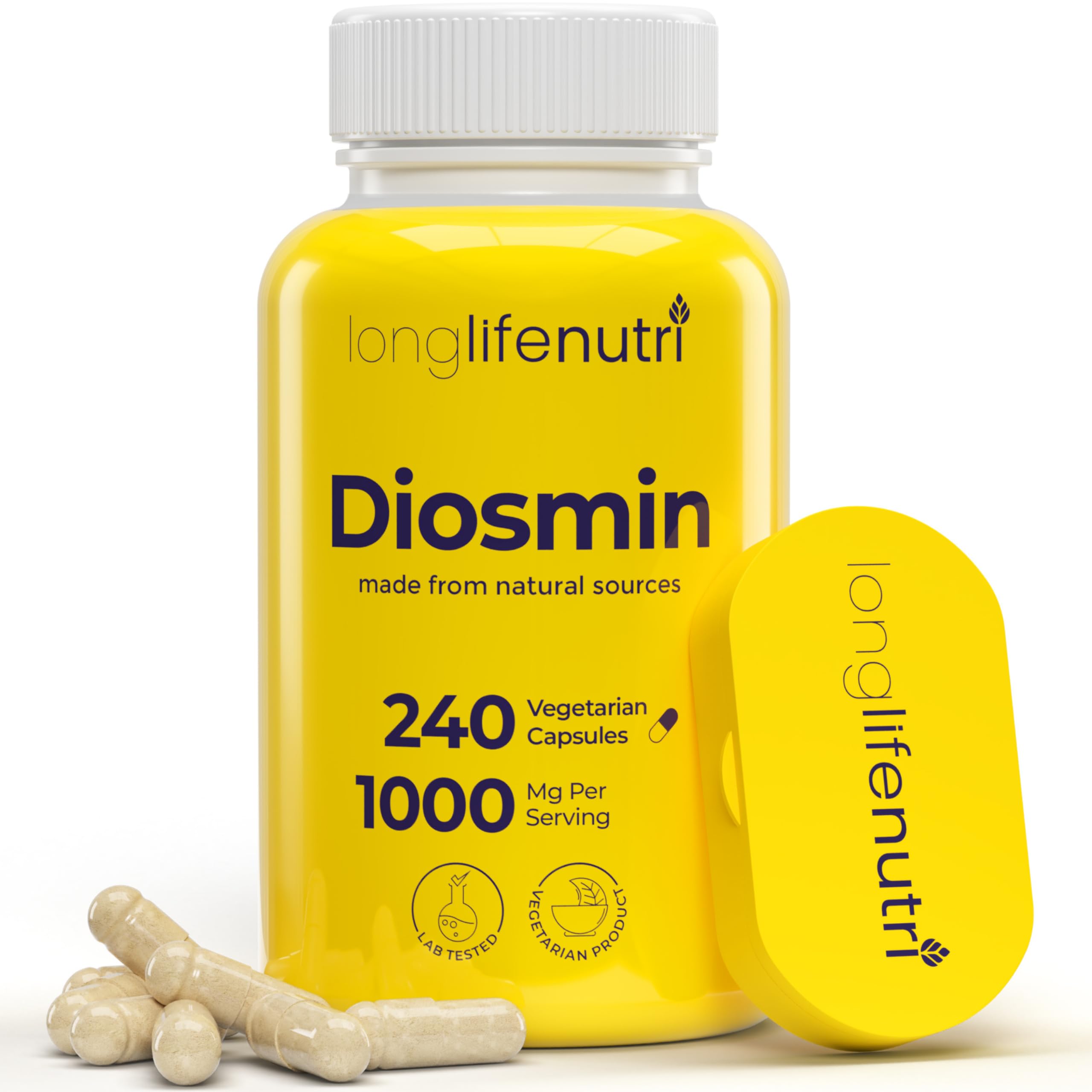 Foto 2 pulgar | Suplemento Longlifenutri Diosmin 1000 Mg 240 Cápsulas - Venta Internacional.