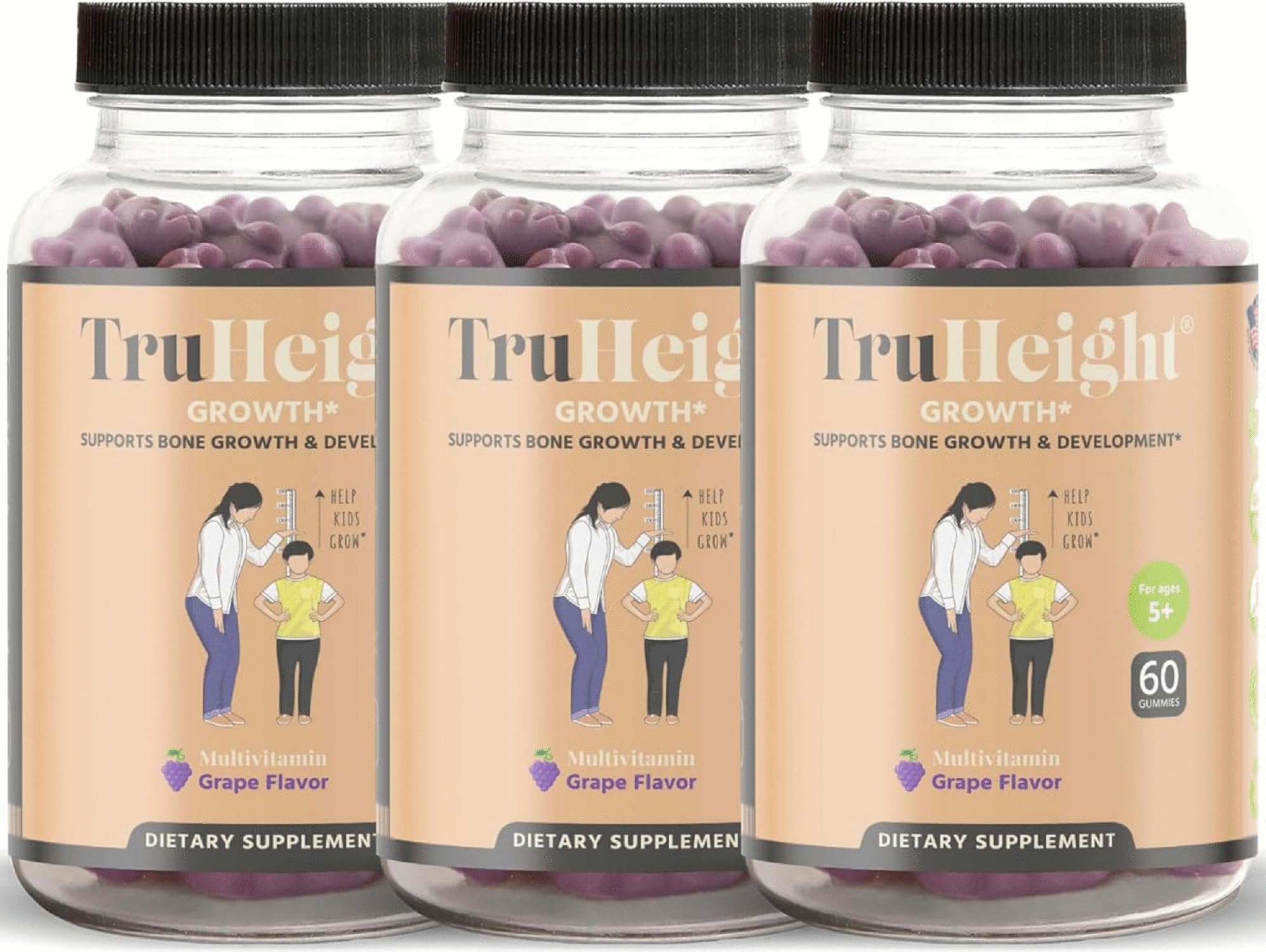 Foto 2 pulgar | Gominolas De Crecimiento Proheight Truheight Con Sabor A Uva Para Niños Mayores De 5 Años - Venta Internacional.