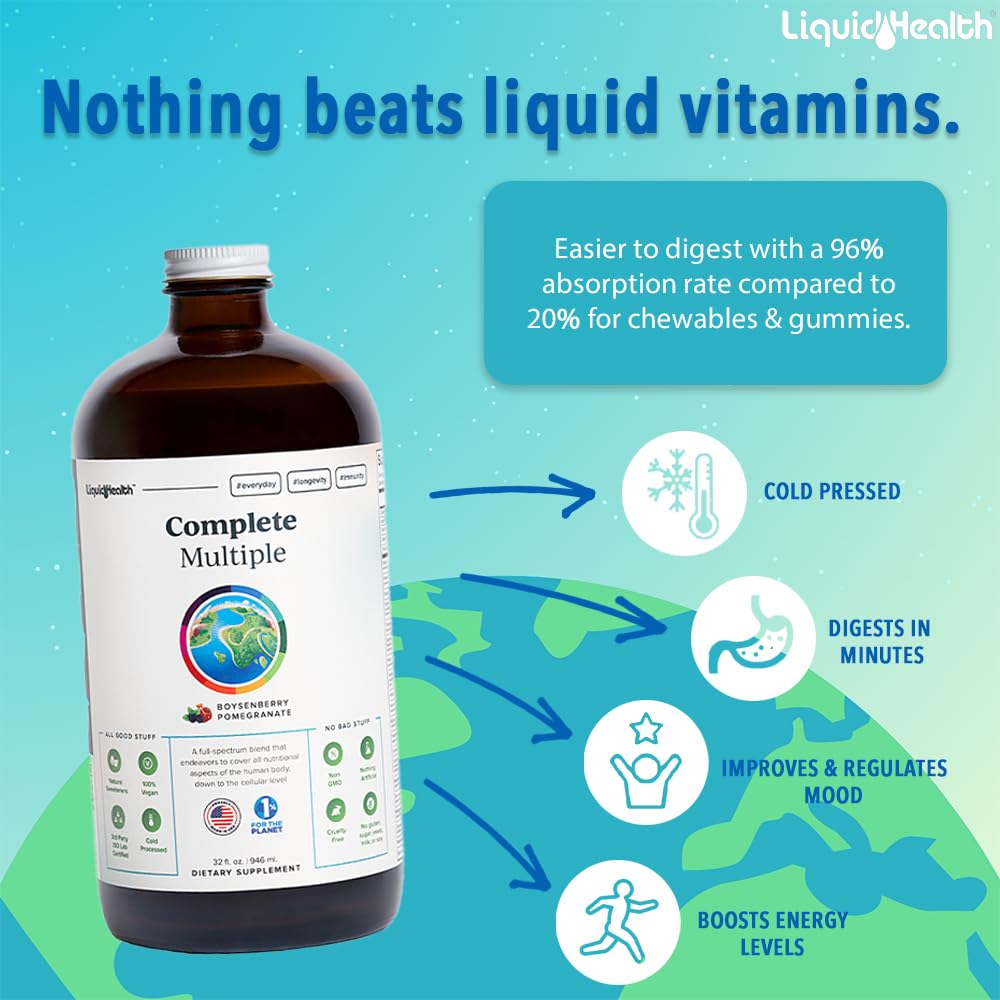 Foto 3 pulgar | Multivitamínico Líquido Liquidhealth Complete Multiple 960 Ml - Venta Internacional.