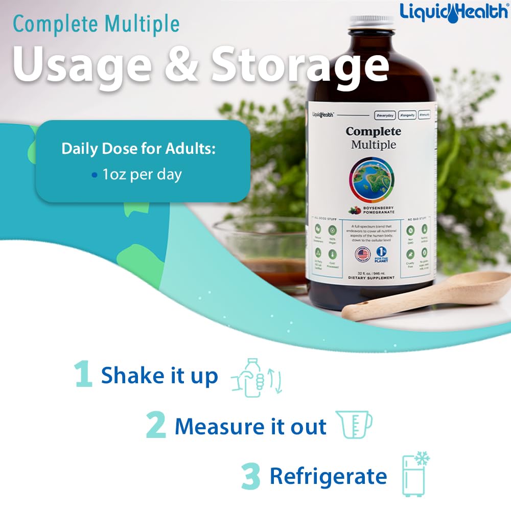 Foto 5 pulgar | Multivitamínico Líquido Liquidhealth Complete Multiple 960 Ml - Venta Internacional.