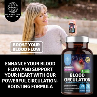 Foto 4 | Suplemento Para La Circulación Sanguínea Number One Nutrition 90 Cápsulas - Venta Internacional.