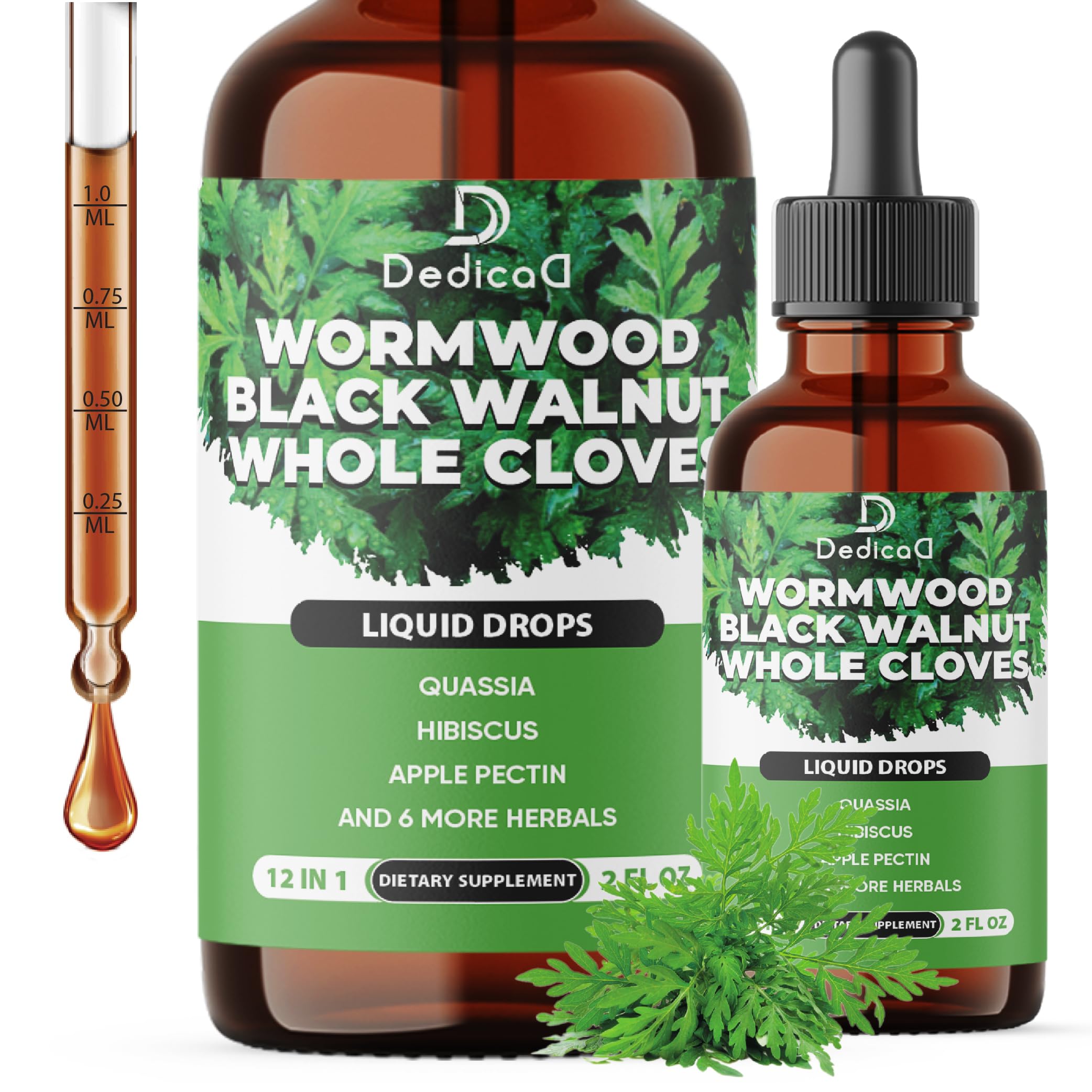 Foto 2 pulgar | Suplemento Dedicad Wormwood Liquid Gots, 60 Ml, Suministro Para 60 Días - Venta Internacional.