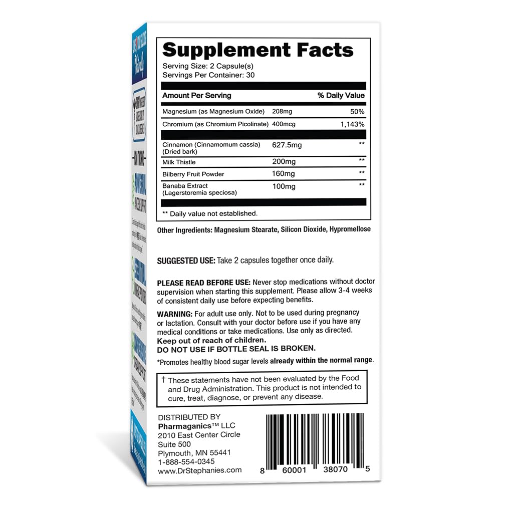 Foto 8 pulgar | Fórmula 7 En 1 De Supplement Pharmaganics Para Azúcar En Sangre Las 24 Horas - Venta Internacional.