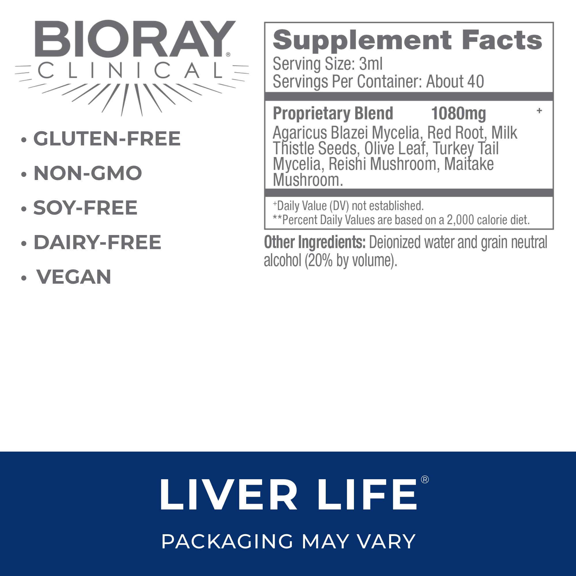 Foto 3 pulgar | Suplemento Bioray Clinical Liver Life De 120 Ml Para Fortalecer El Hígado - Venta Internacional.