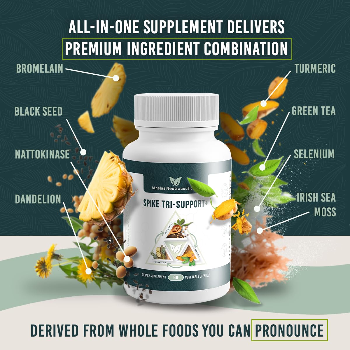Foto 3 pulgar | Suplemento Athelas Neutraceuticals Spike Tri-support+ - Venta Internacional.