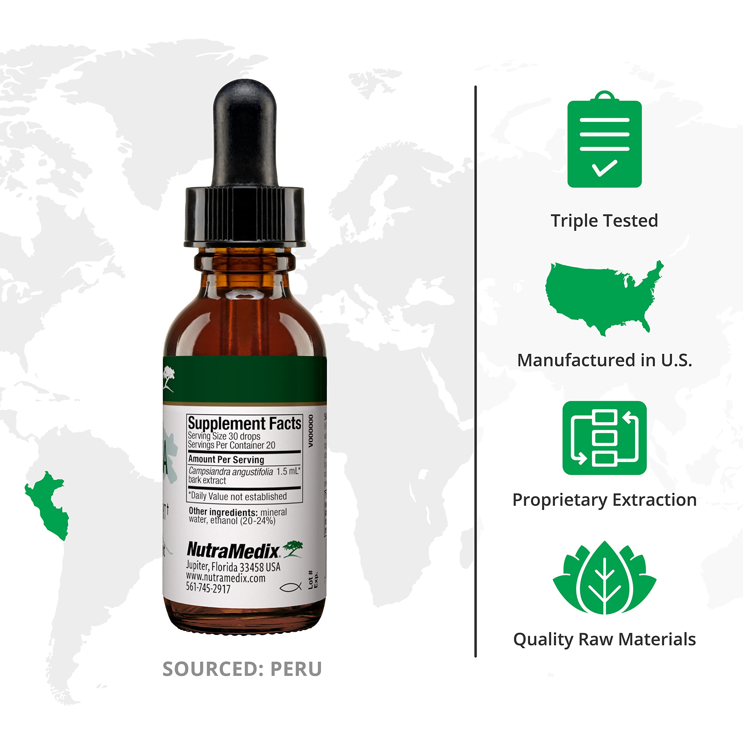 Foto 3 pulgar | Suplemento Nutramedix Cumanda Liquid Immune Support 60 Ml - Venta Internacional.