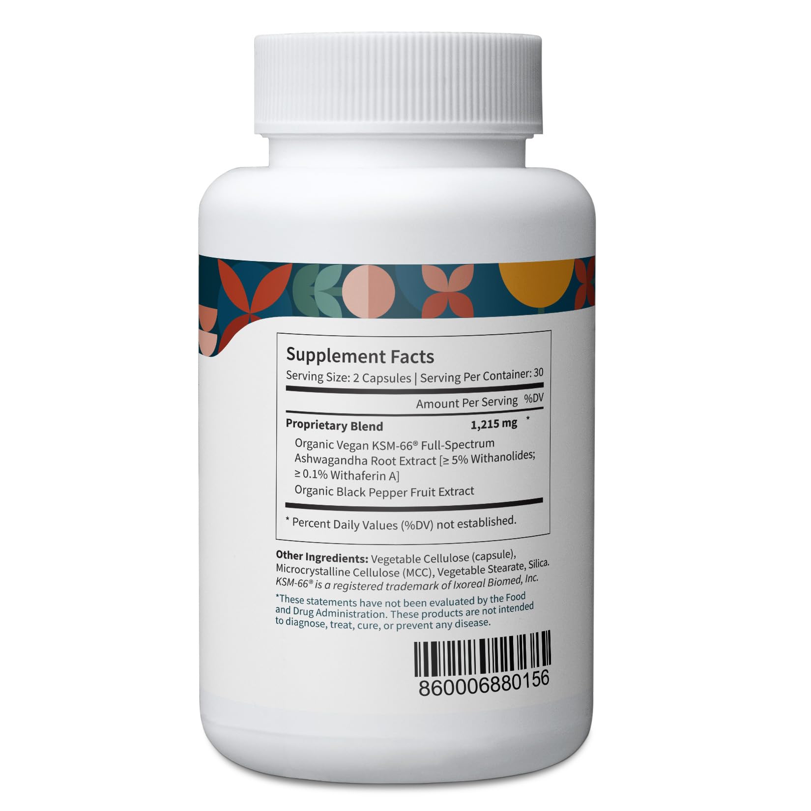 Foto 4 pulgar | Suplemento Pattern Wellness Ashwagandha Complex 360 Cápsulas - Venta Internacional.