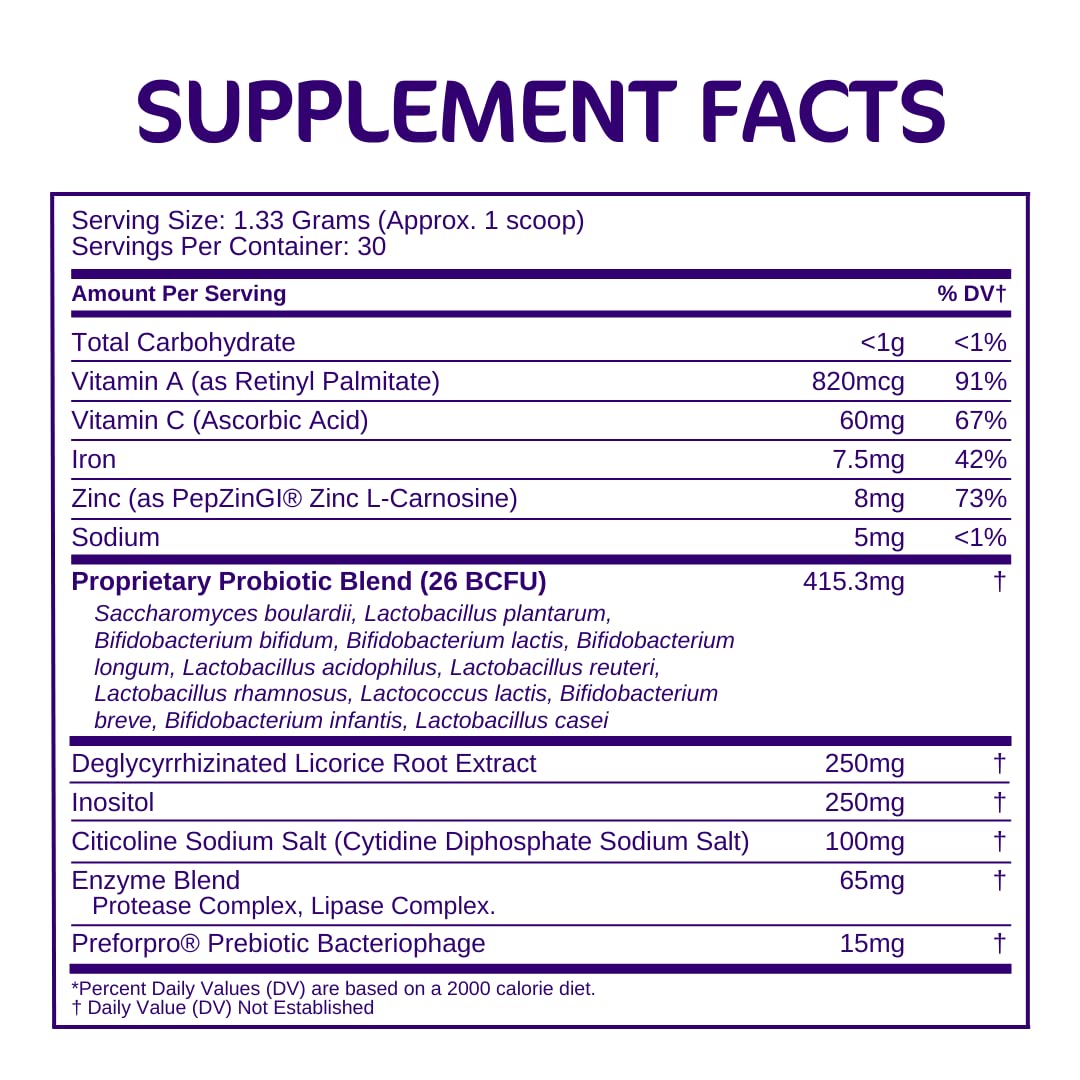 Foto 3 pulgar | Suplemento Probiótico Aspire Nutrition Bio-heal Pro+ Powder - Venta Internacional.