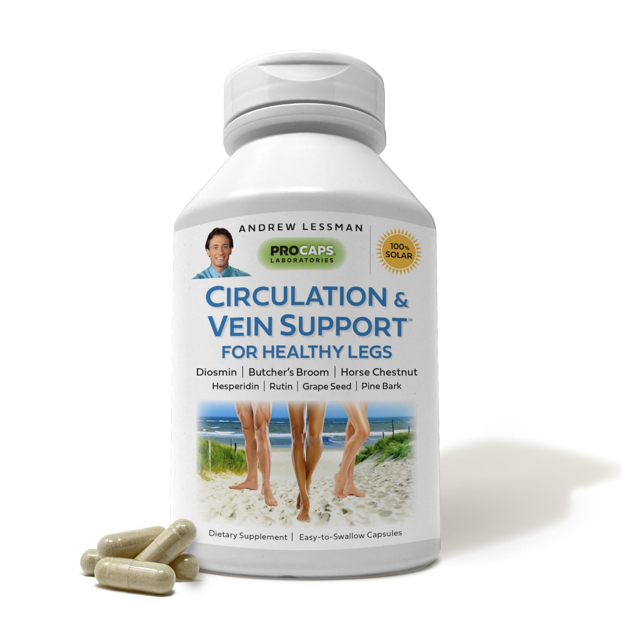 Suplemento Andrew Lessman Circulation & Vein Support 180 Cápsulas - Venta Internacional.