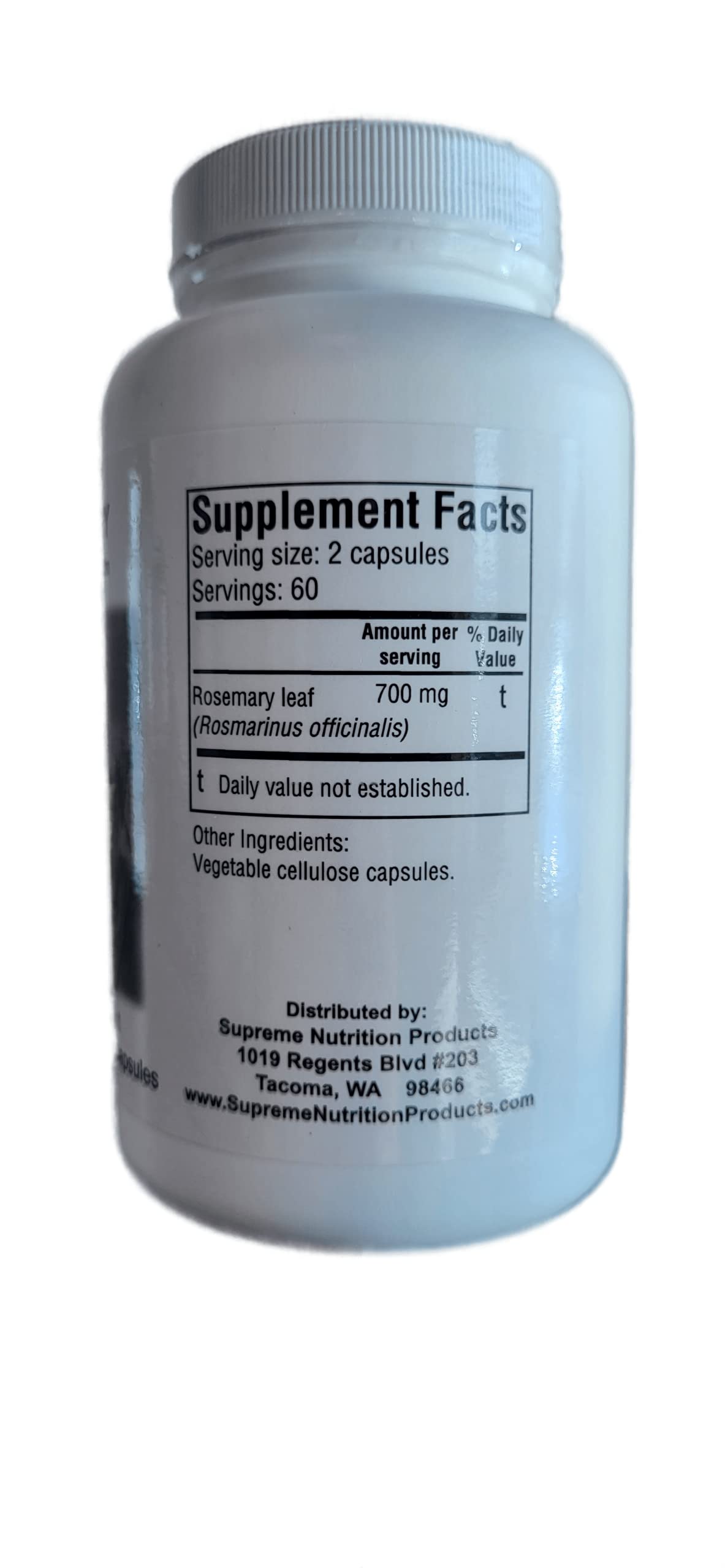 Foto 4 pulgar | Supreme Nutrition Rosemary 120 Cápsulas Vegetarianas - Venta Internacional.