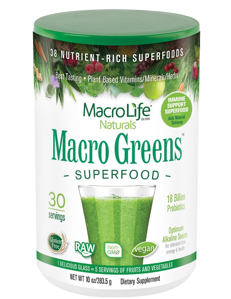 Suplemento Macrolife Naturals Macro Greens, 300 Ml, 30 Porciones - Venta Internacional.