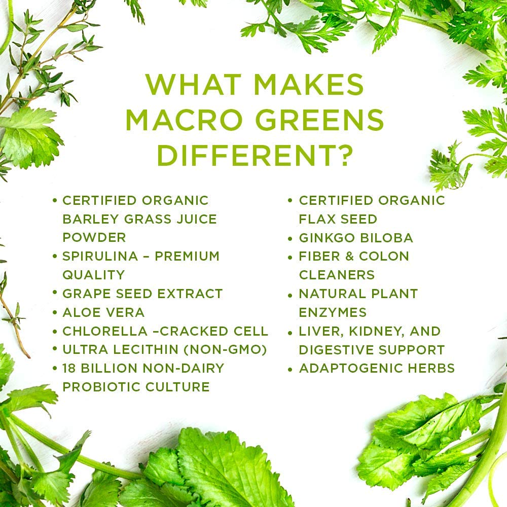 Foto 4 pulgar | Suplemento Macrolife Naturals Macro Greens, 300 Ml, 30 Porciones - Venta Internacional.