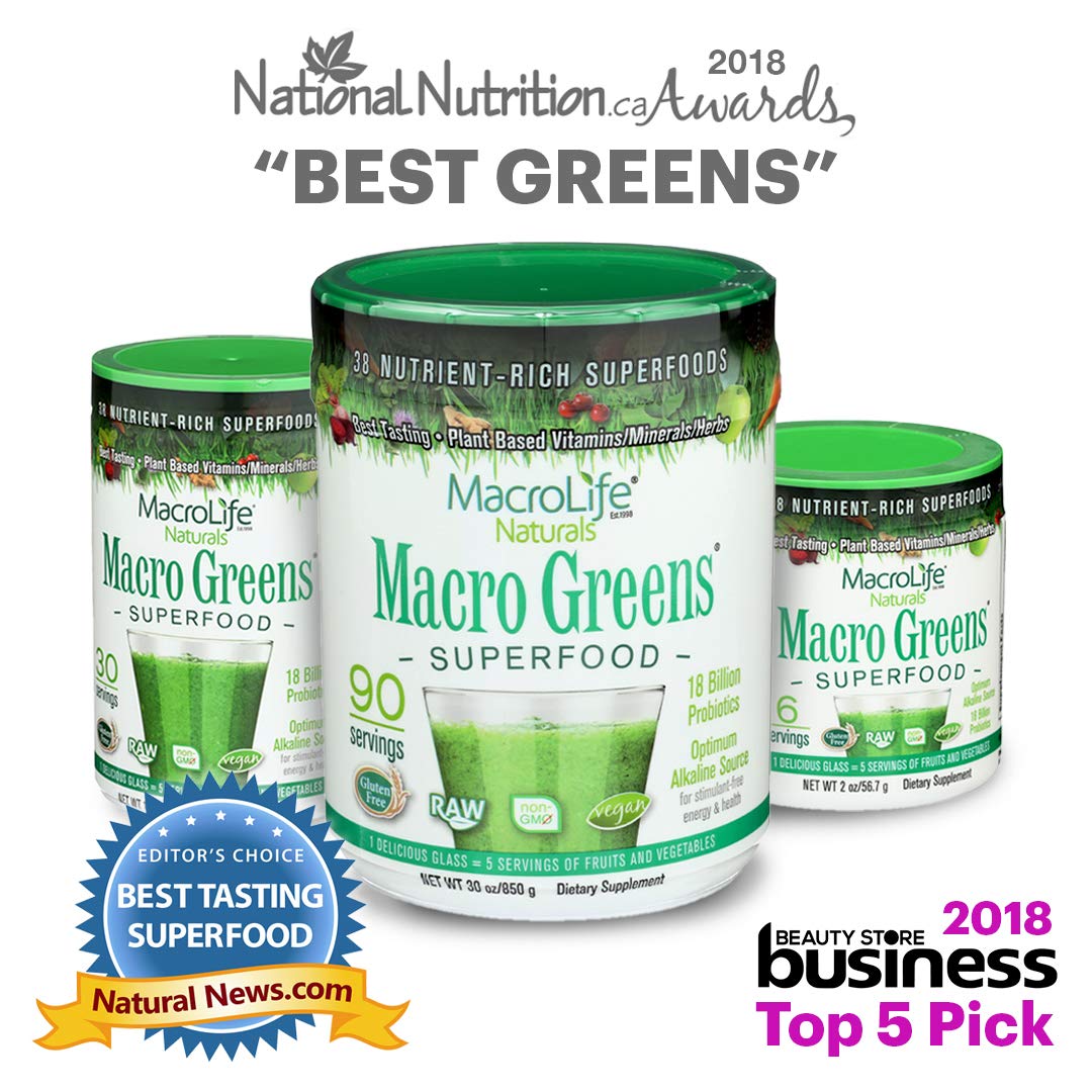 Foto 7 pulgar | Suplemento Macrolife Naturals Macro Greens, 300 Ml, 30 Porciones - Venta Internacional.