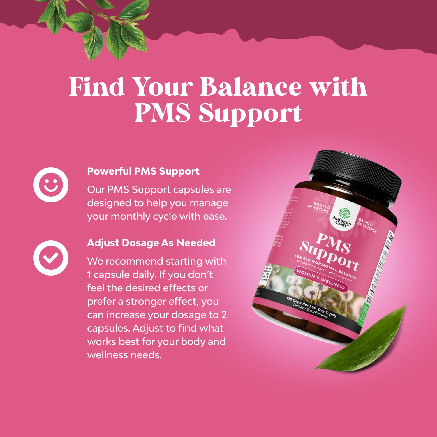 Foto 3 pulgar | Supplement Natures Craft Advanced Pms Support Women 120 Cápsulas - Venta Internacional.