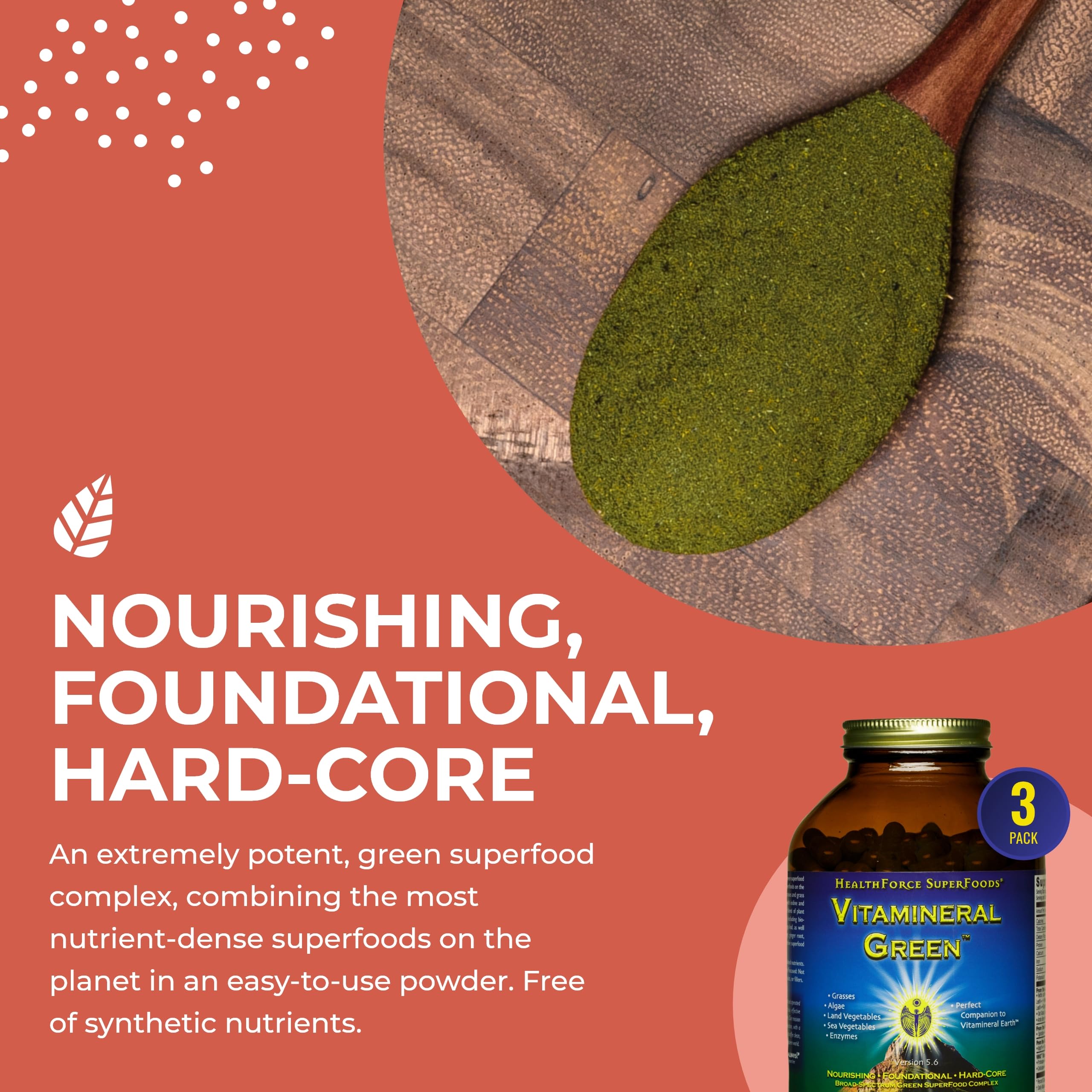 Foto 5 pulgar | Suplemento Healthforce Superfoods Vitamineral Green 400 Cápsulas - Venta Internacional.