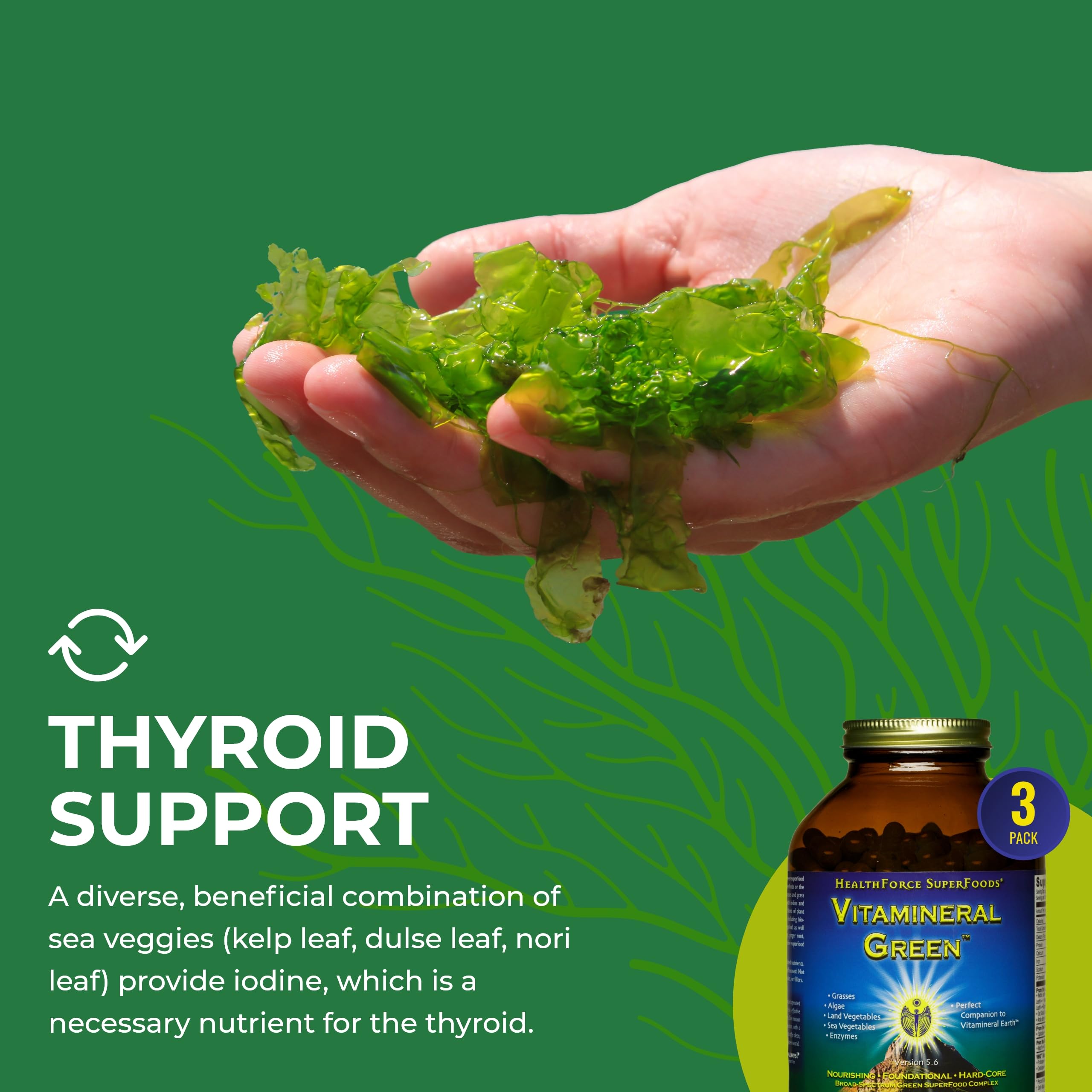 Foto 7 pulgar | Suplemento Healthforce Superfoods Vitamineral Green 400 Cápsulas - Venta Internacional.