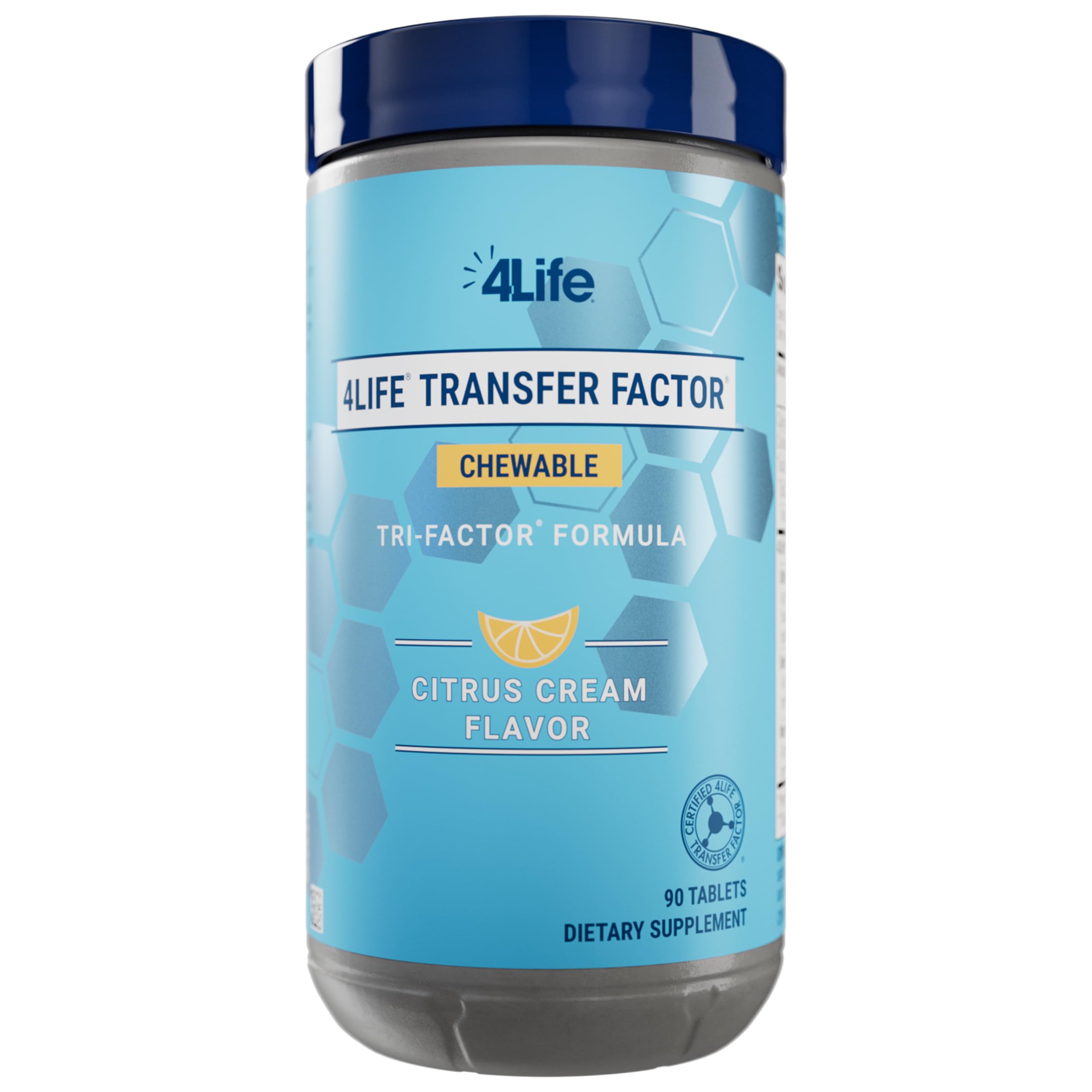 Suplemento 4life Transfer Factor Masticable Tri-factor 90 Comprimidos - Venta Internacional.