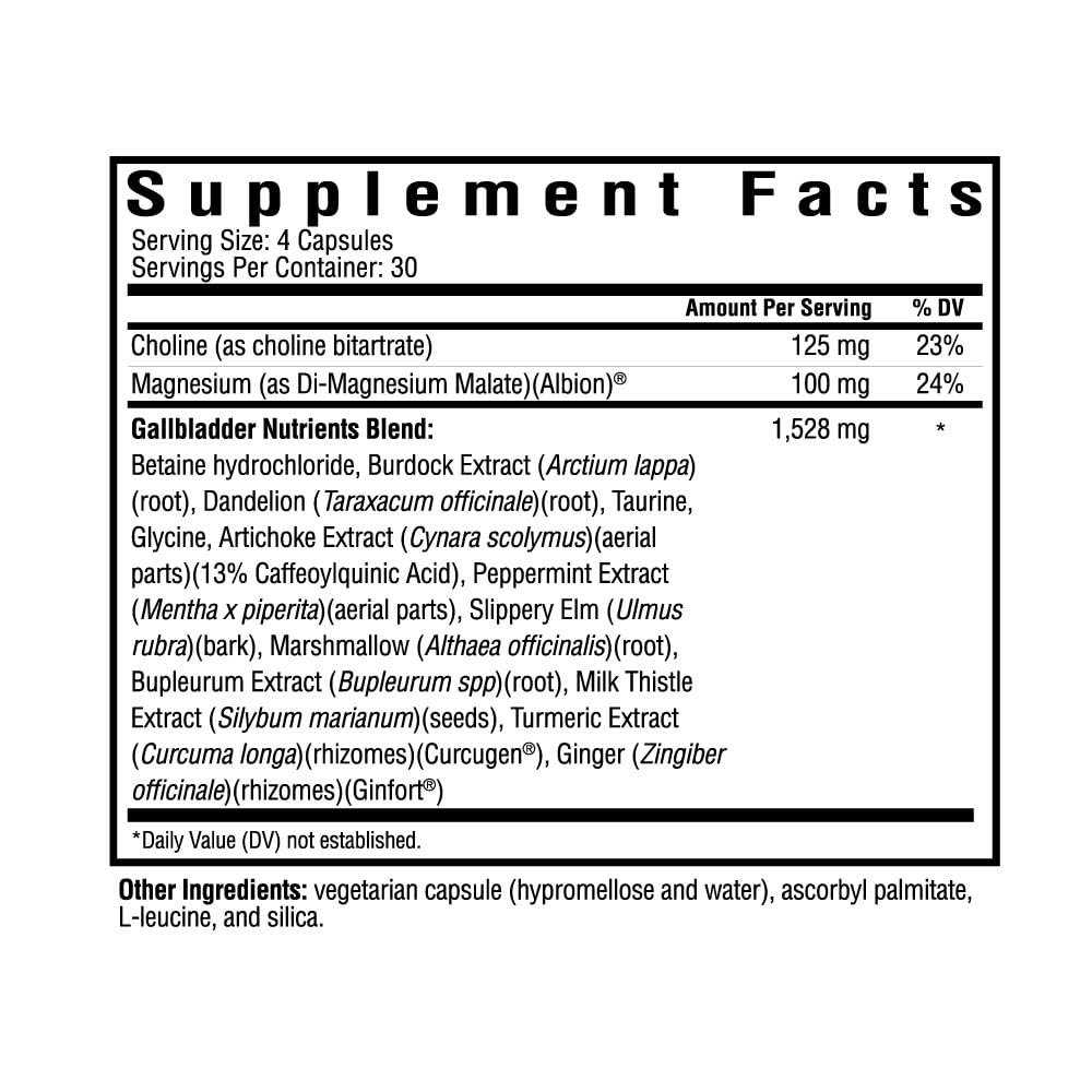 Foto 3 pulgar | Suplemento Seeking Health Vesícula Nutrients 120 Cápsulas - Venta Internacional.