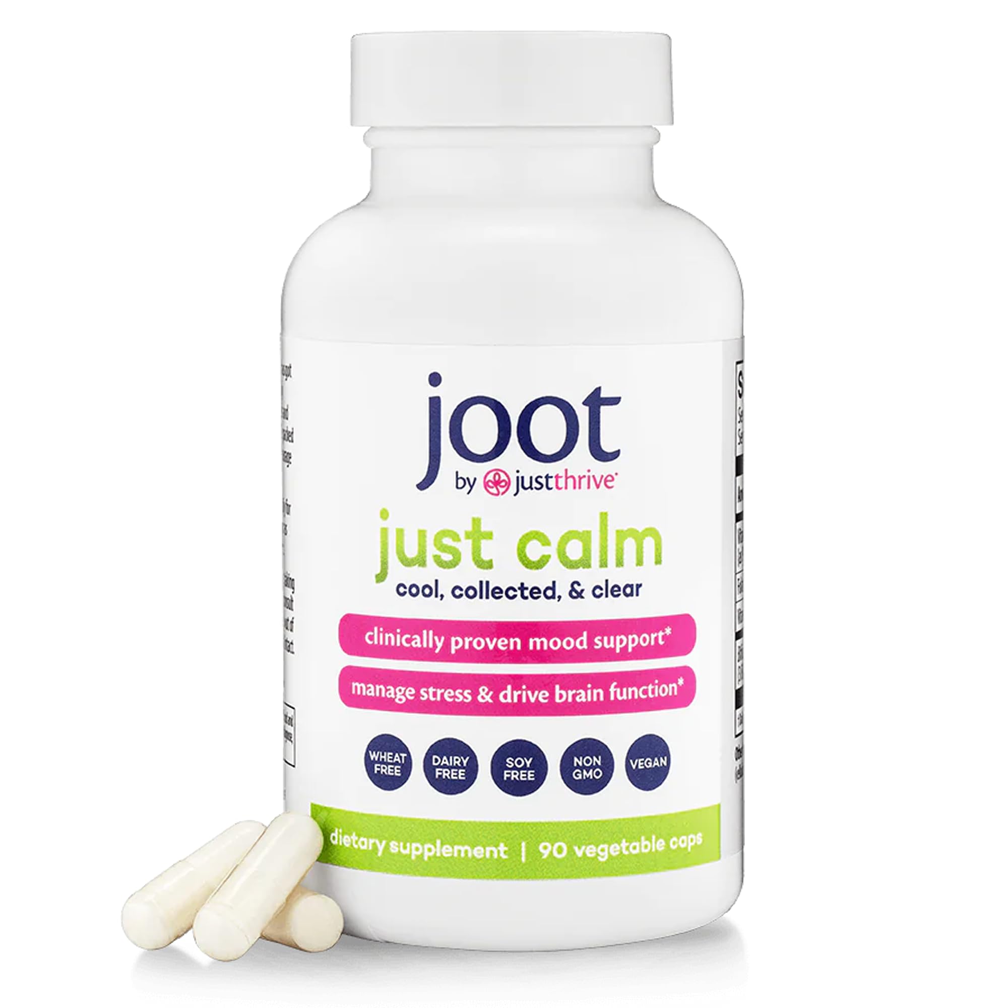 Suplemento Just Thrive Just Calm Cortisol Manager 90 Cápsulas - Venta Internacional.
