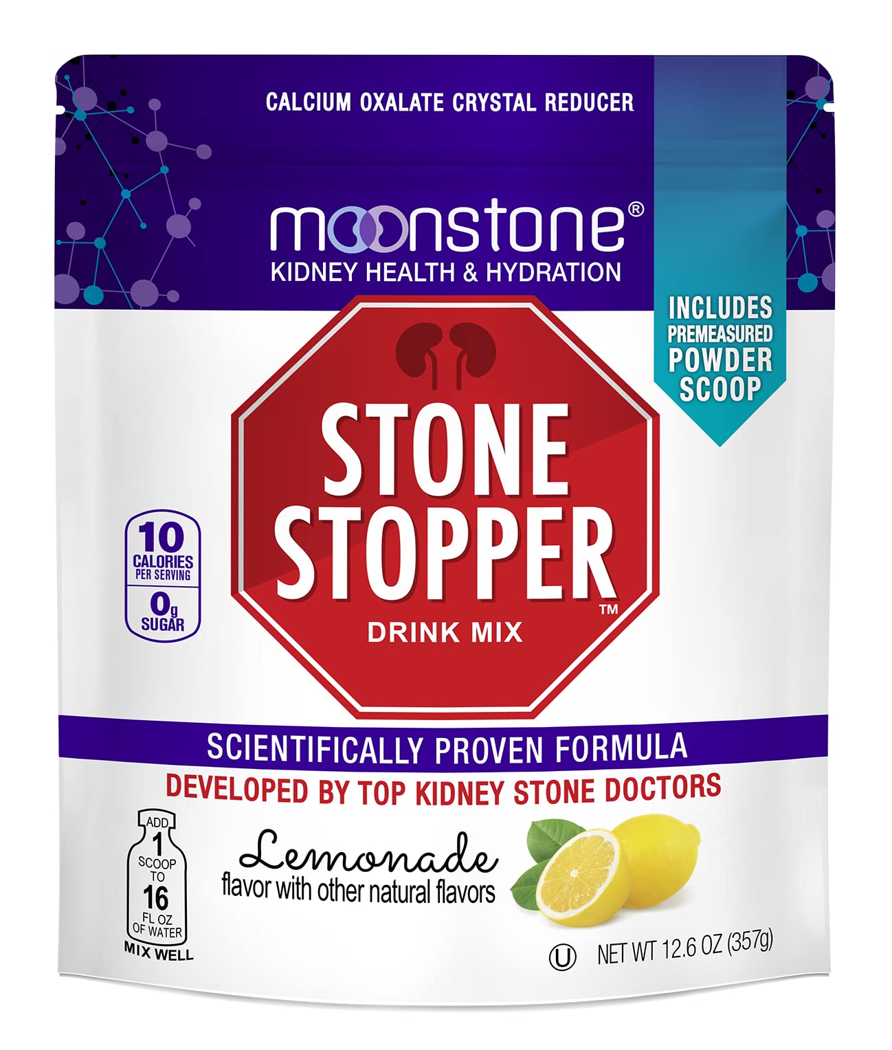 Foto 2 pulgar | Drink Mix Moonstone Stone Stopper Lemonade, Suministro De 30 Días - Venta Internacional.