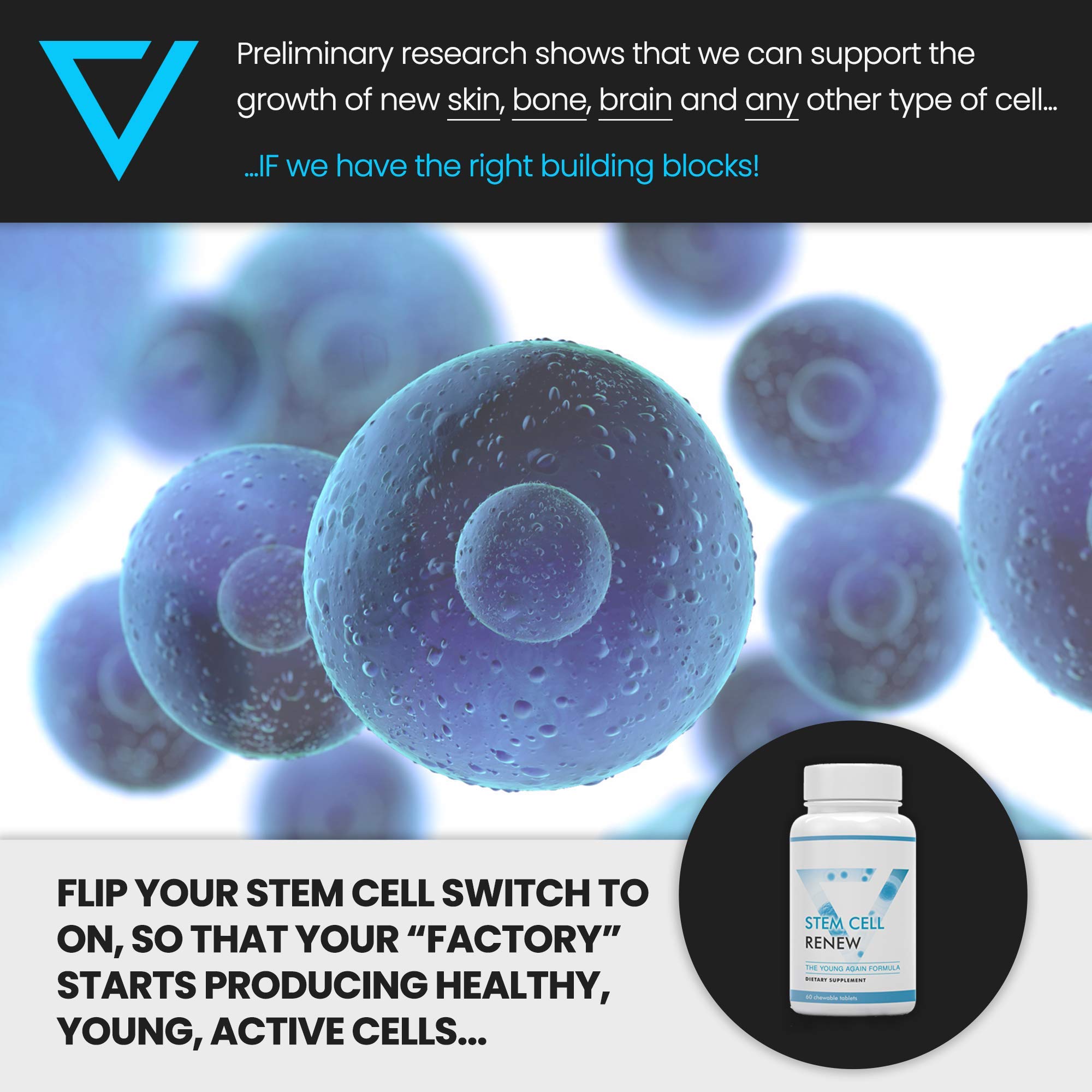 Foto 6 pulgar | Suministro De Supplement Vitality Now Stem Cell Renew Para 1 Mes - Venta Internacional.