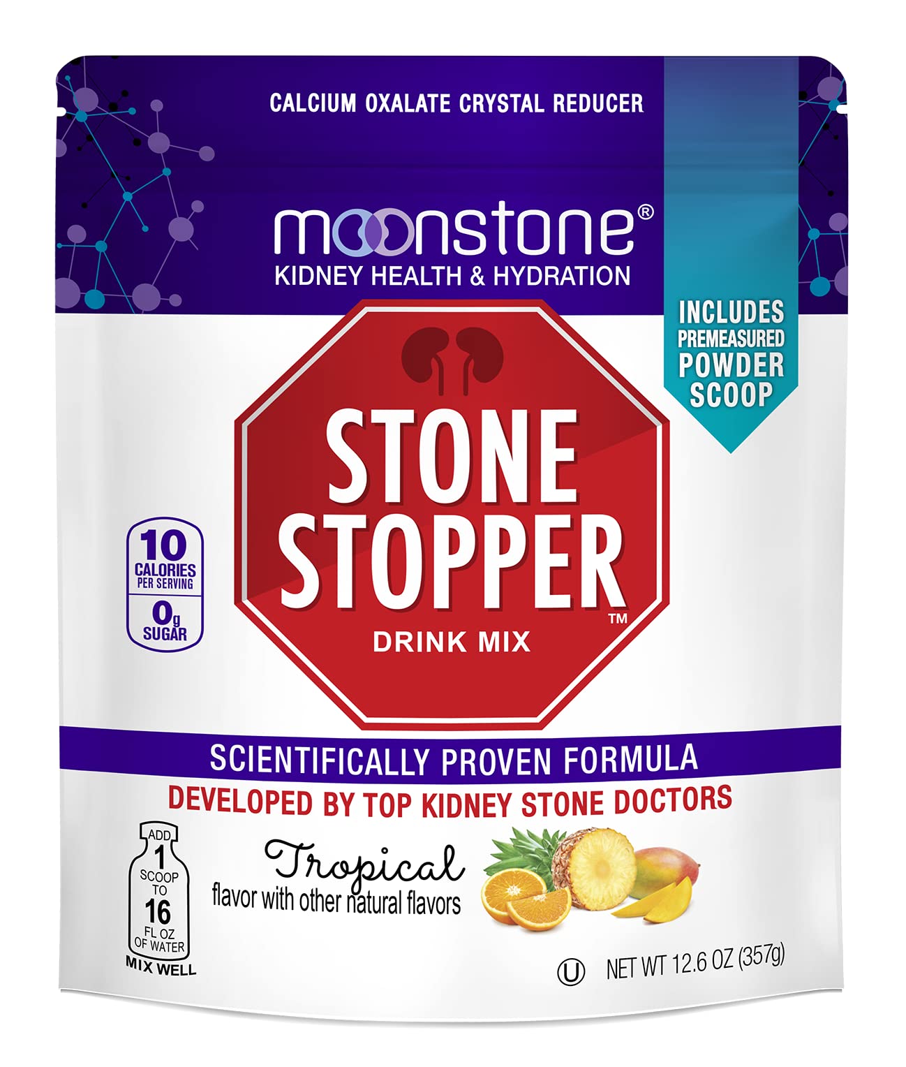Foto 2 pulgar | Drink Mix Moonstone Stone Stopper Tropical, Suministro De 30 Días - Venta Internacional.
